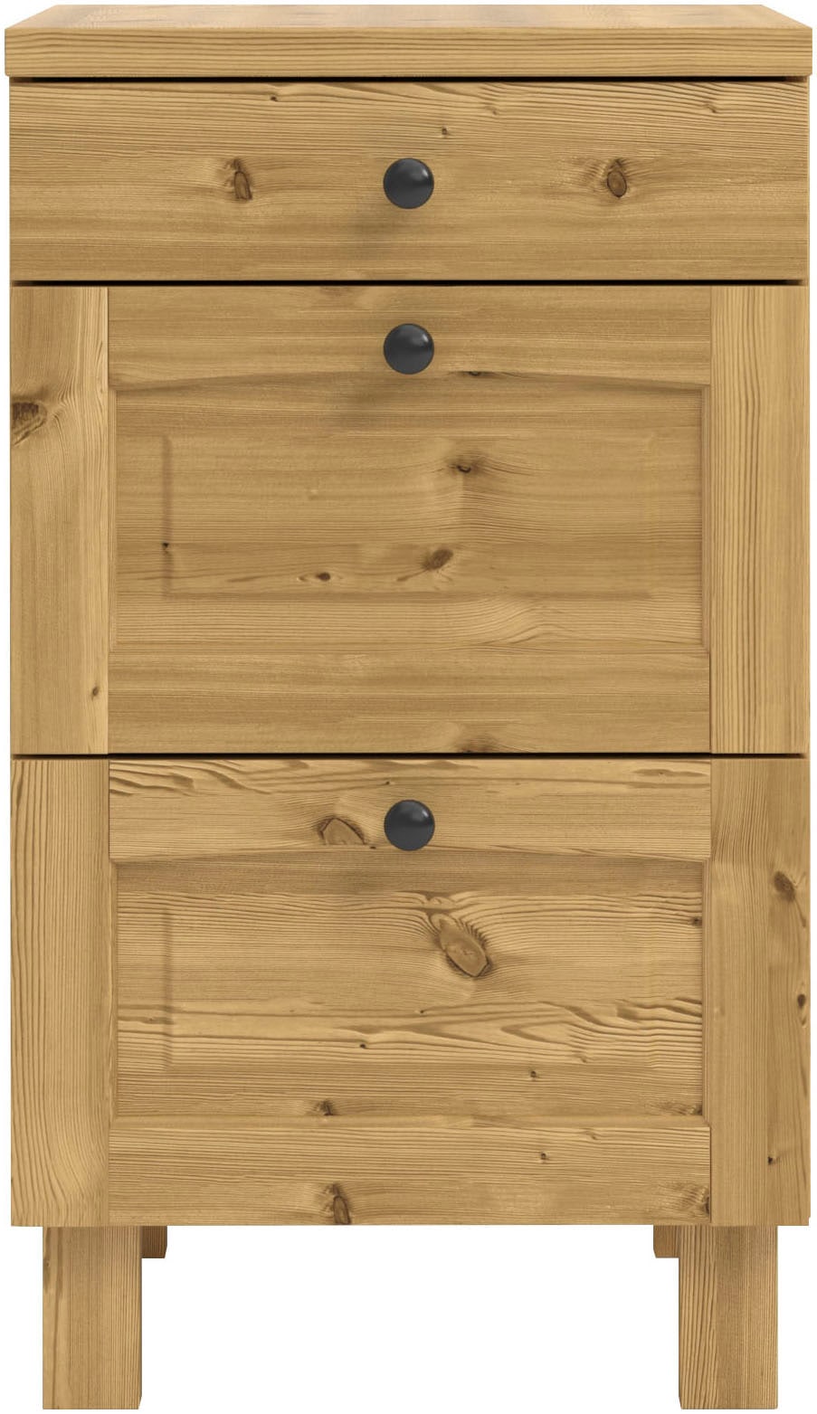 KOCHSTATION Unterschrank »KS-Osby«, (1 St.), Kiefer massiv, Breite 50 cm, 3 Schubkästen