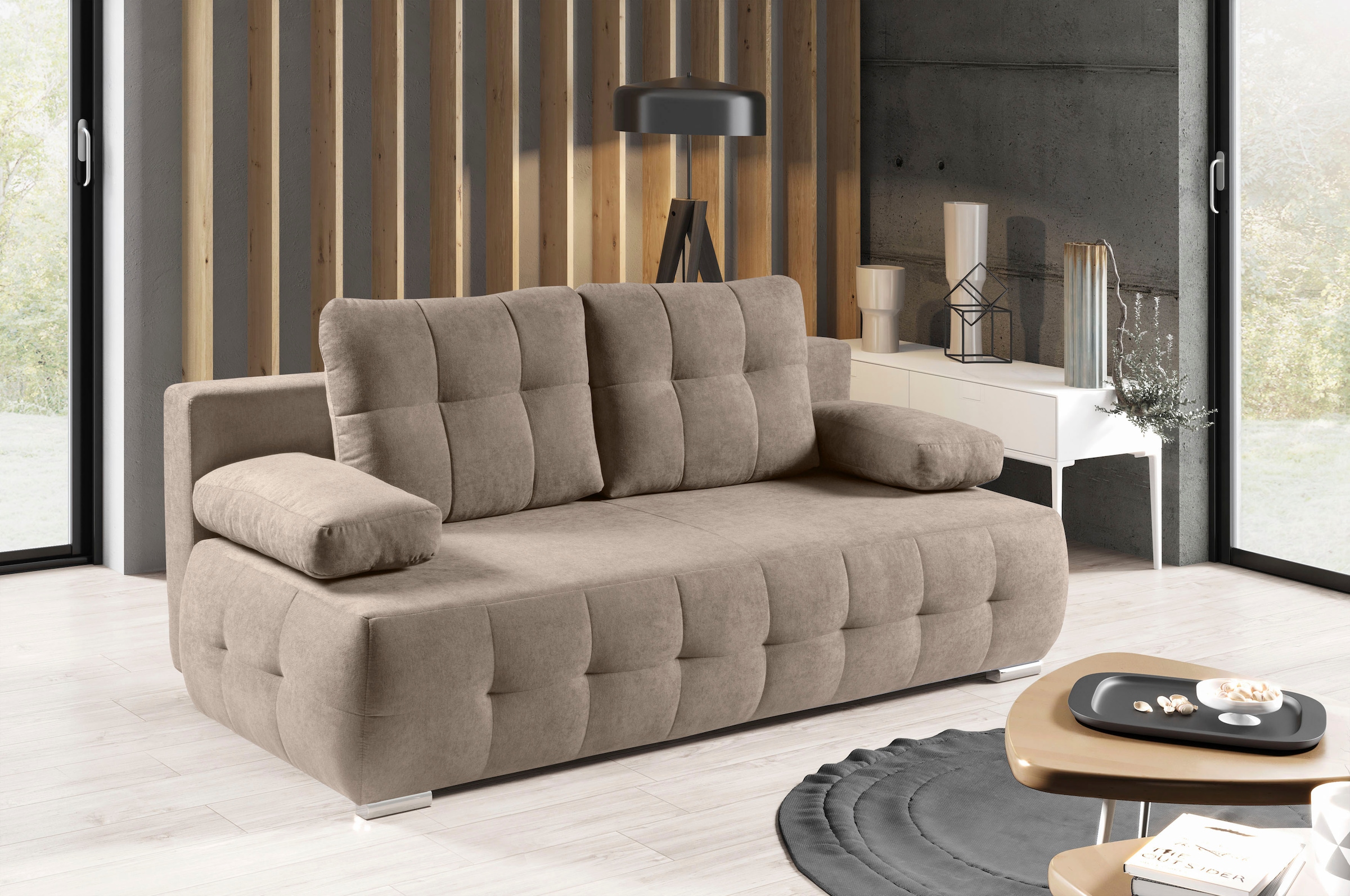 WERK2 Schlafsofa »Indigo Bettsofa mit Bettkasten, Breite 205cm, hochwertige günstig online kaufen