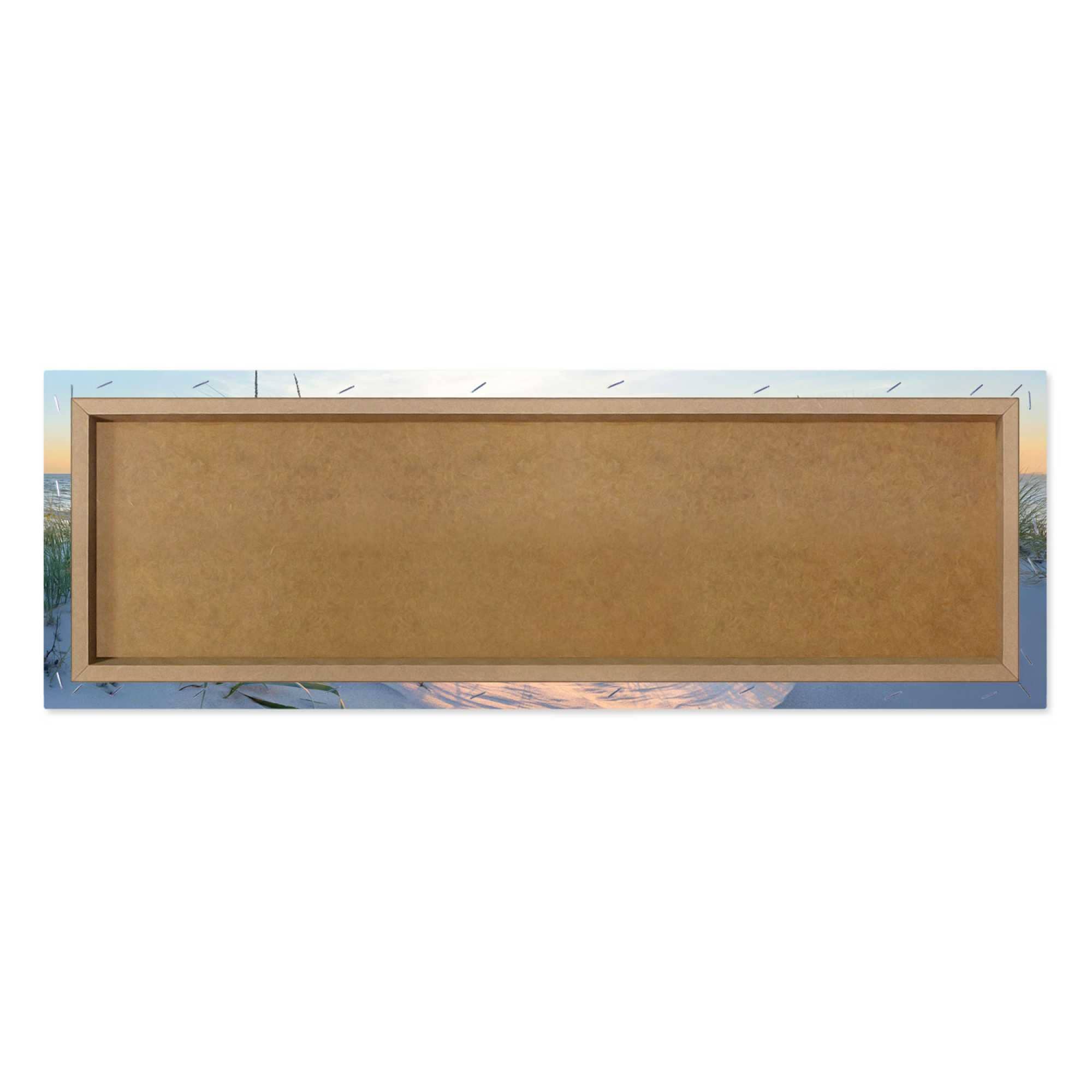 Reinders! Deco-Panel »Sonnenuntergang in den Dünen«, Wohnzimmer - Beige - MDF - Wasser - 118x40 cm