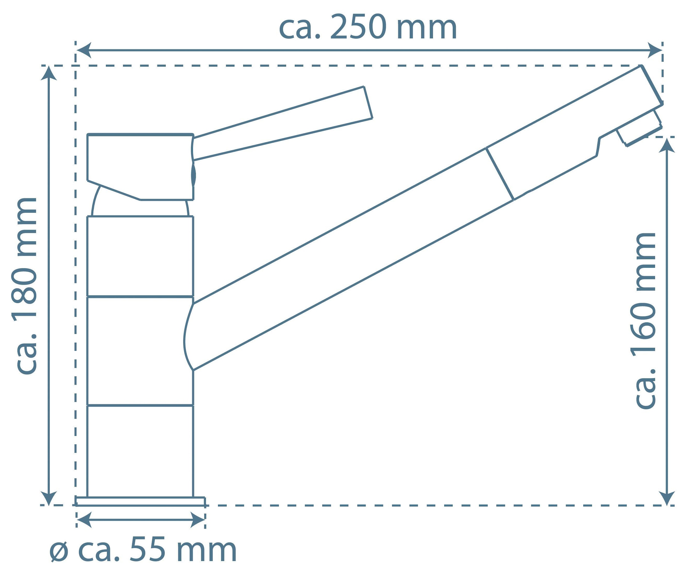 Schütte Küchenarmatur »CORNWALL« Wasserhahn Küche mit schwenkbarem Auslauf, Mischbatterie Küche