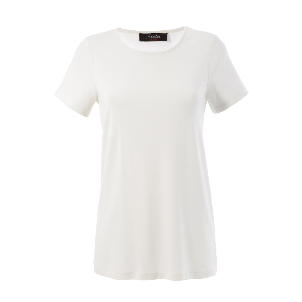 Aniston CASUAL T-Shirt, mit Plissee-Einsatz im Rücken