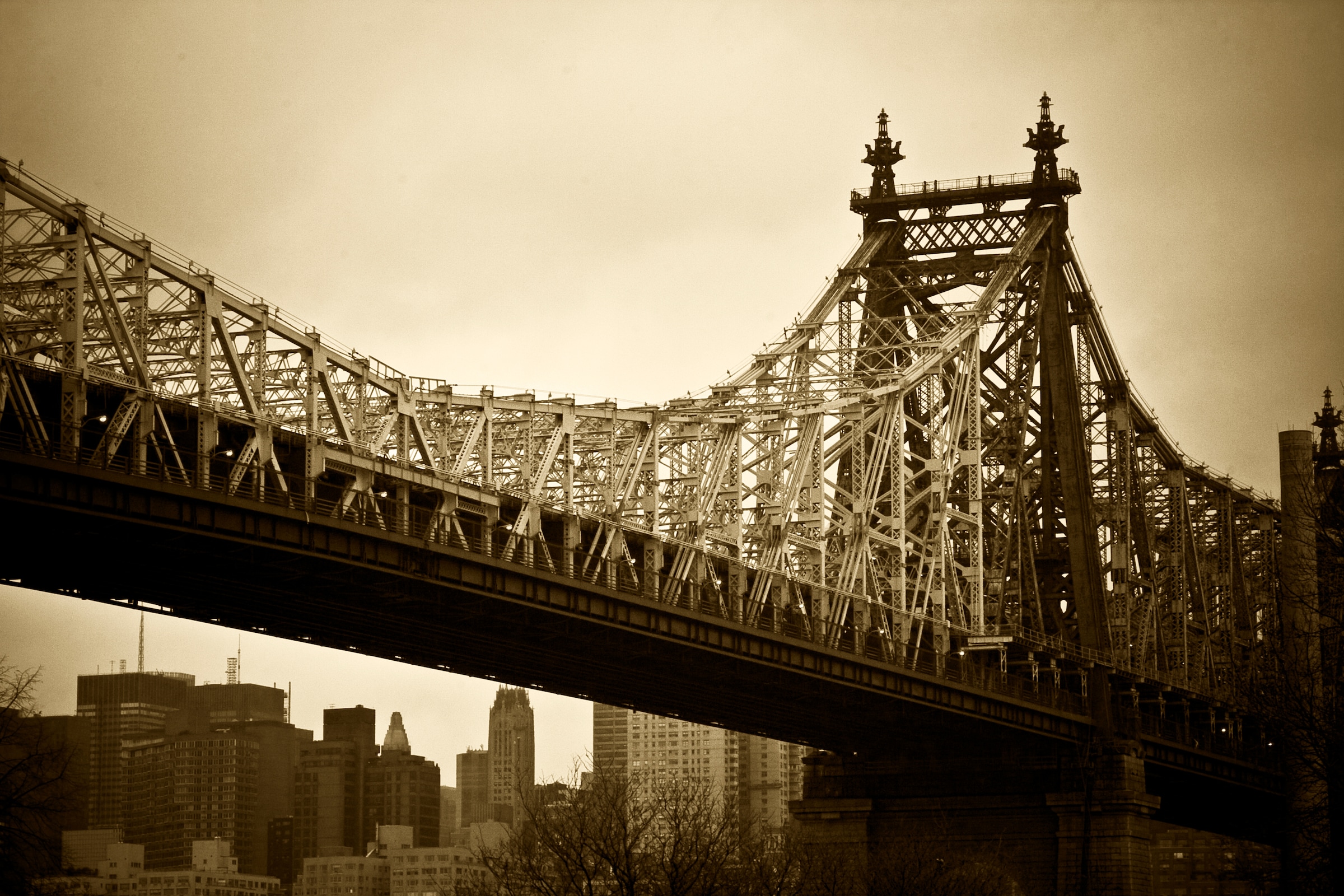 Papermoon Fototapete »New York Bridge« glatt günstig online kaufen
