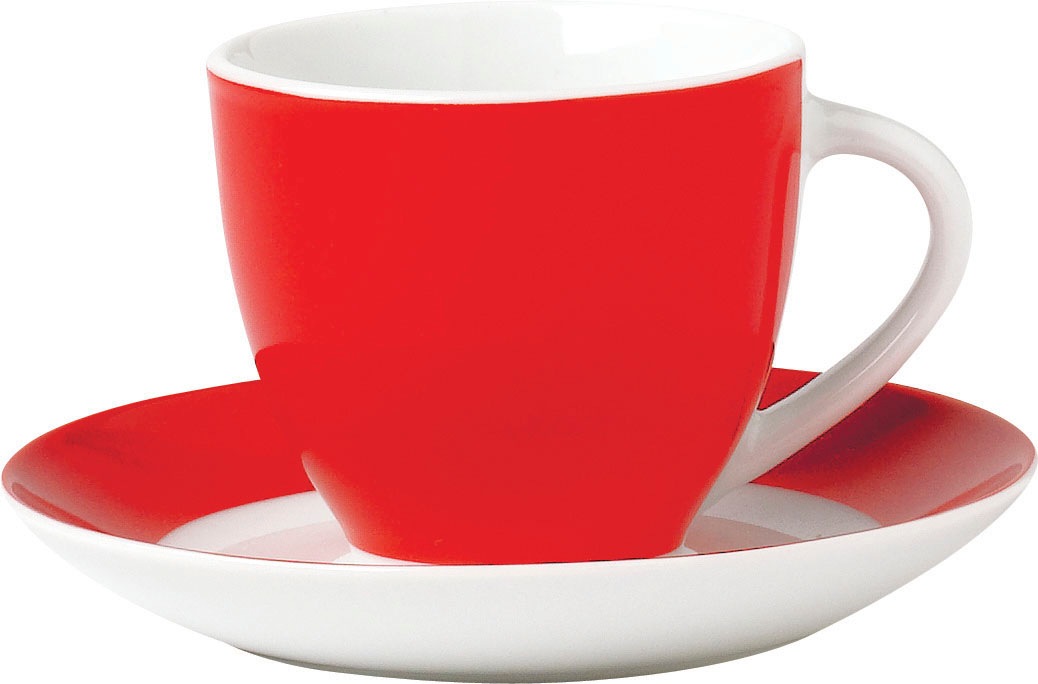 van Well Tasse »Vario«, (Set, 6 tlg., 6 Kaffeetassen 200ml), spülmaschinen- und mikrowellengeeignet, 6-teilig