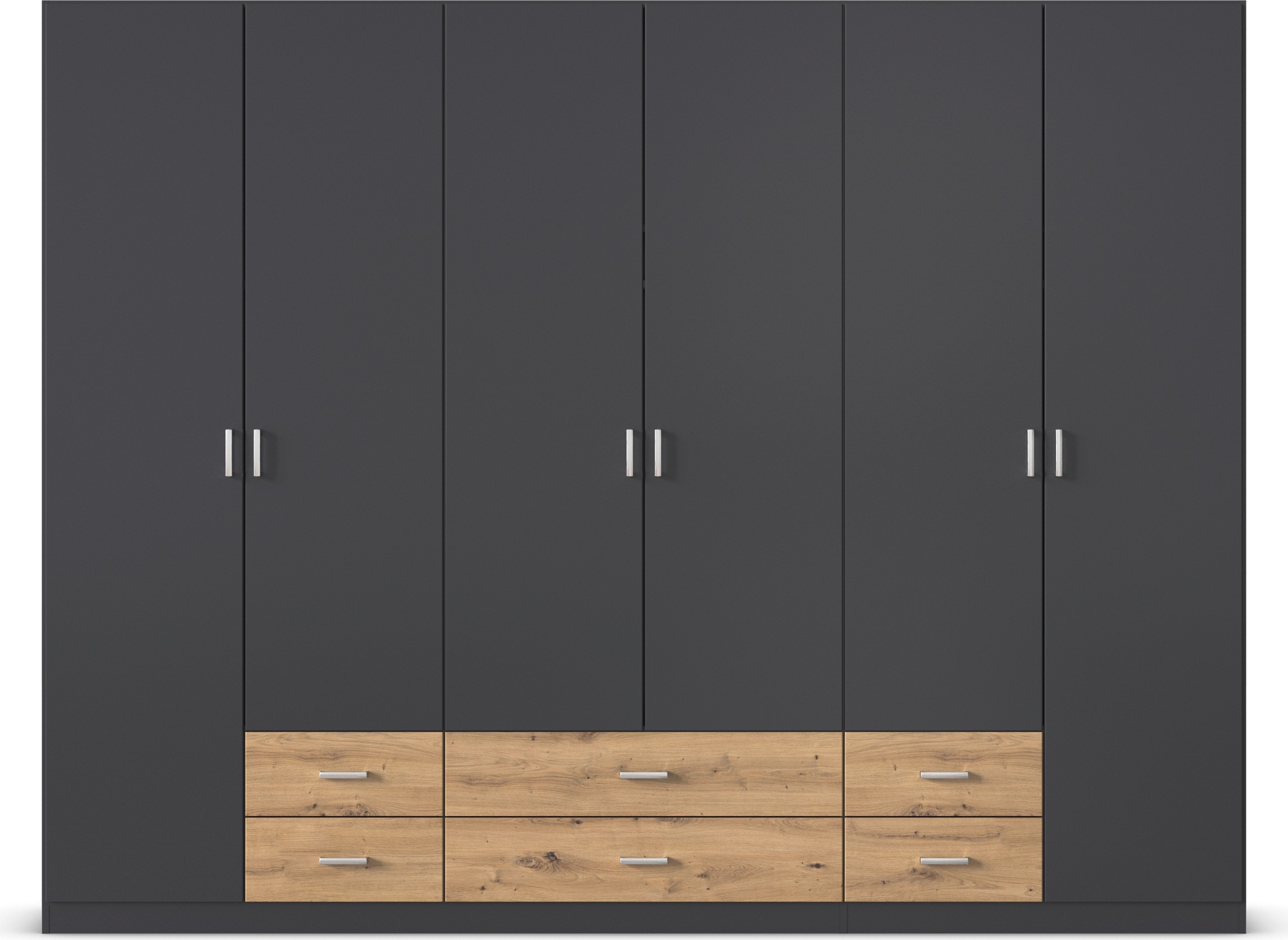 rauch Drehtürenschrank »Kleiderschrank Schrank Garderobe Wäscheschrank GAMMA in 3 Breiten«, mit 6 Schubladen, in schlichtem Design TOPSELLER MADE IN GERMANY