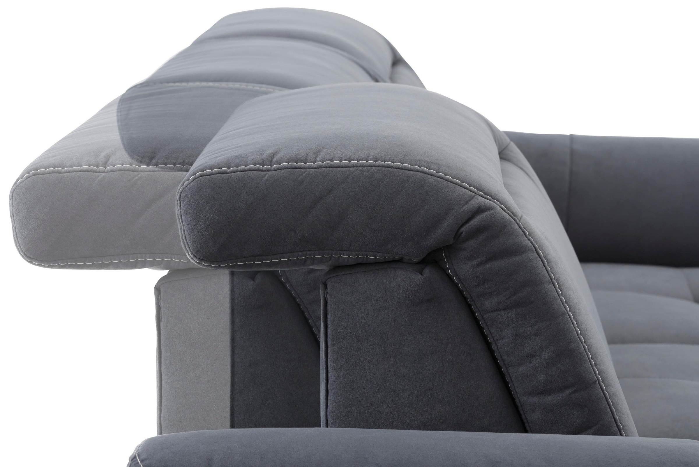 Home affaire Ecksofa »Solvei L-Form«, mit Recamierenabschluß und Sitztiefenverstellung
