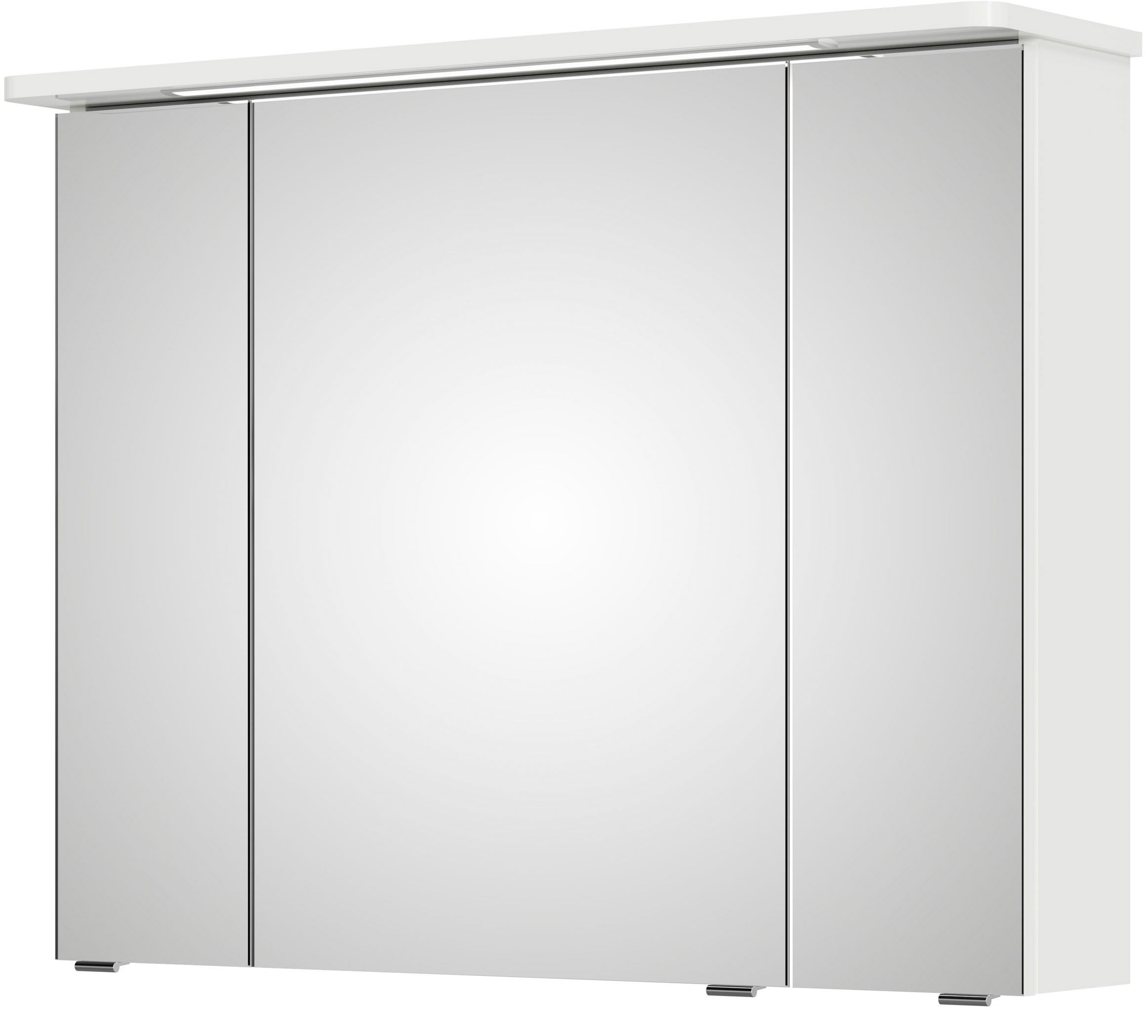Saphir Badmöbel-Set »Serie 4005«, (Set, 3 St.), Badmöbel-Set Serie 4005, vormontiert, Glaswaschbecken, Spiegelschrank