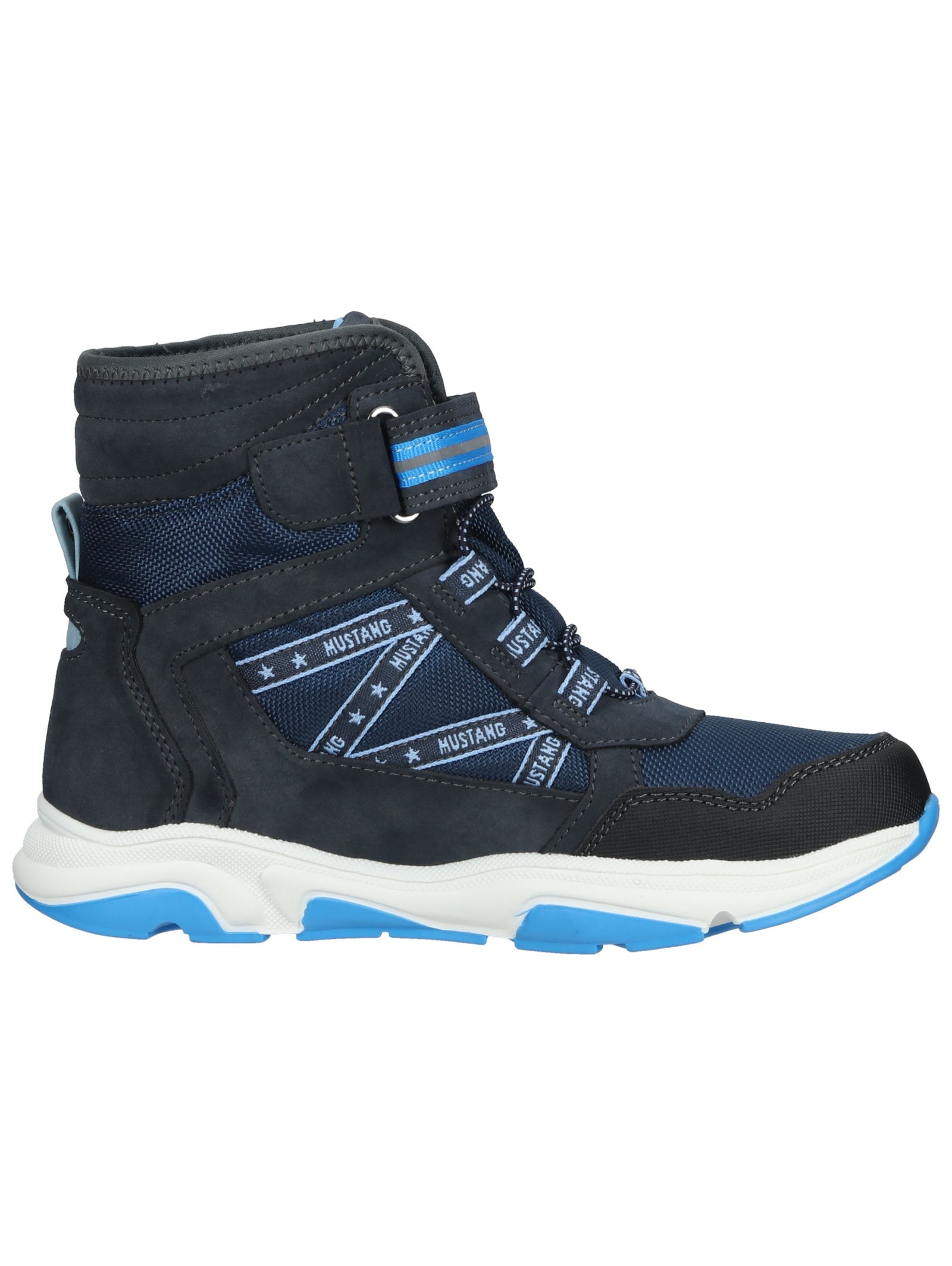 Mustang Shoes Schnürstiefelette »Mustang Shoes Stiefelette Lederimitat/Textil«