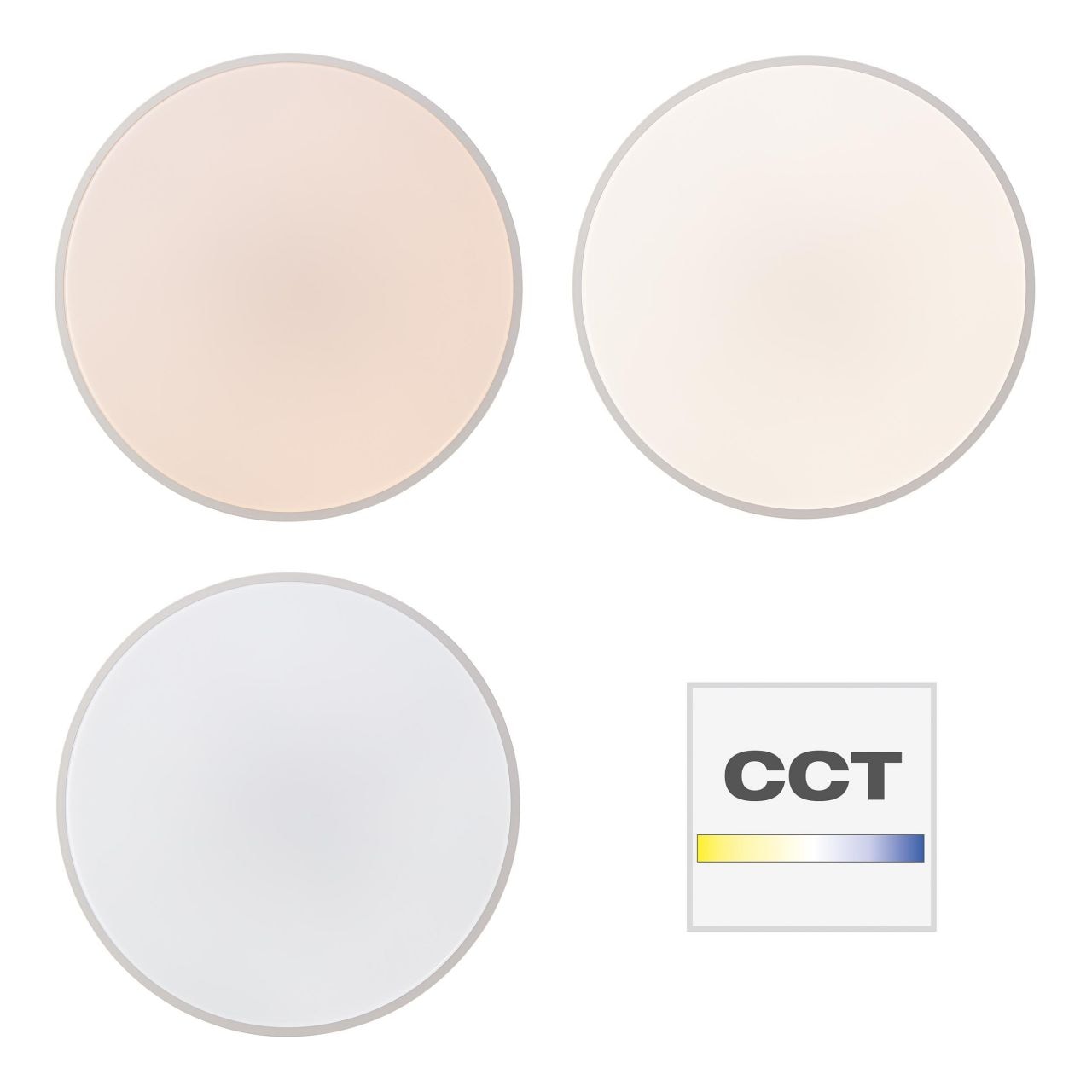 Brilliant Deckenleuchte »Slimline«, 1 flammig, Leuchtmittel LED-Modul | LED fest integriert, LED 49cm sand/weiß