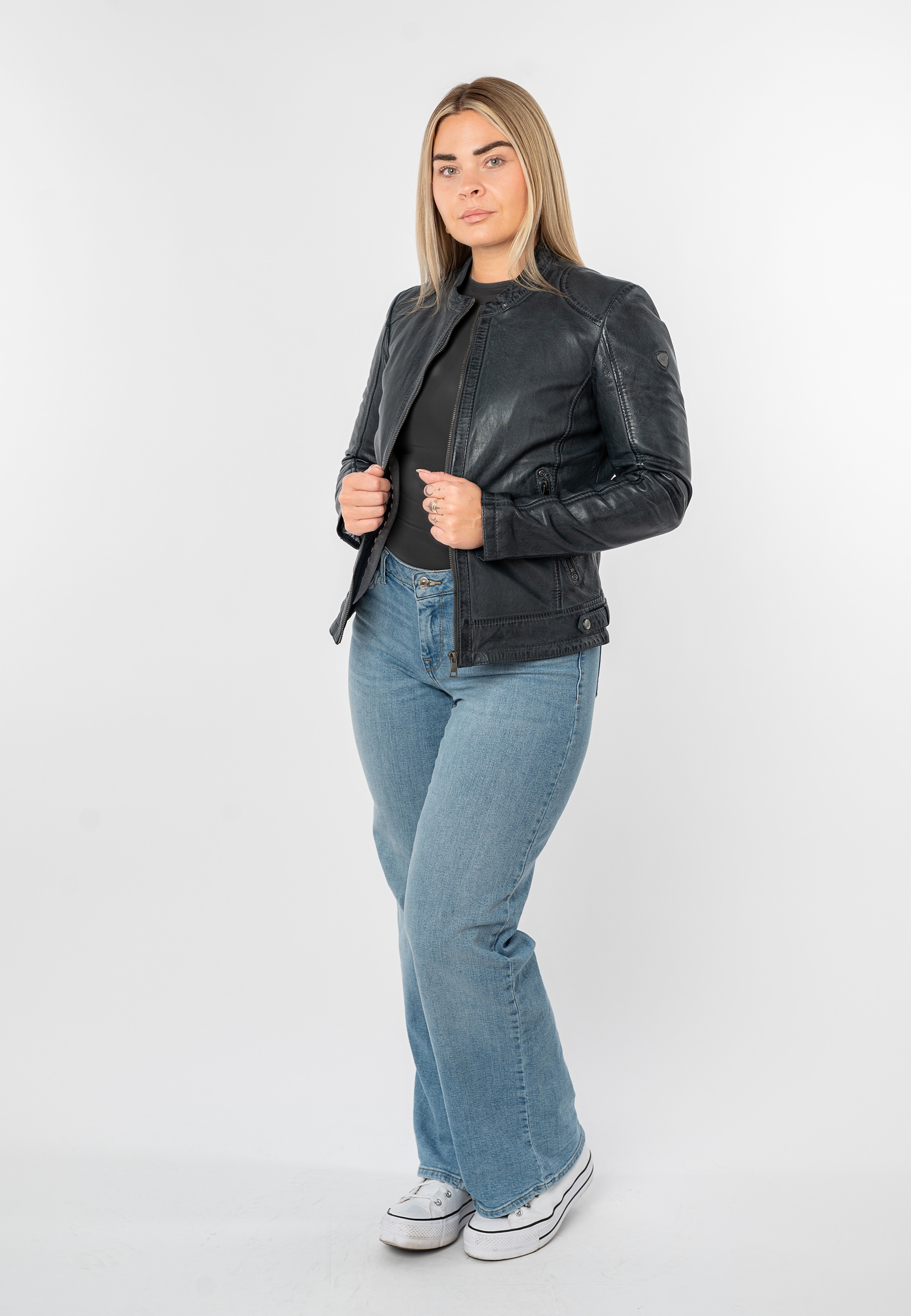 Mauritius Lederjacke »MWYouvie« mit Stehkragen
