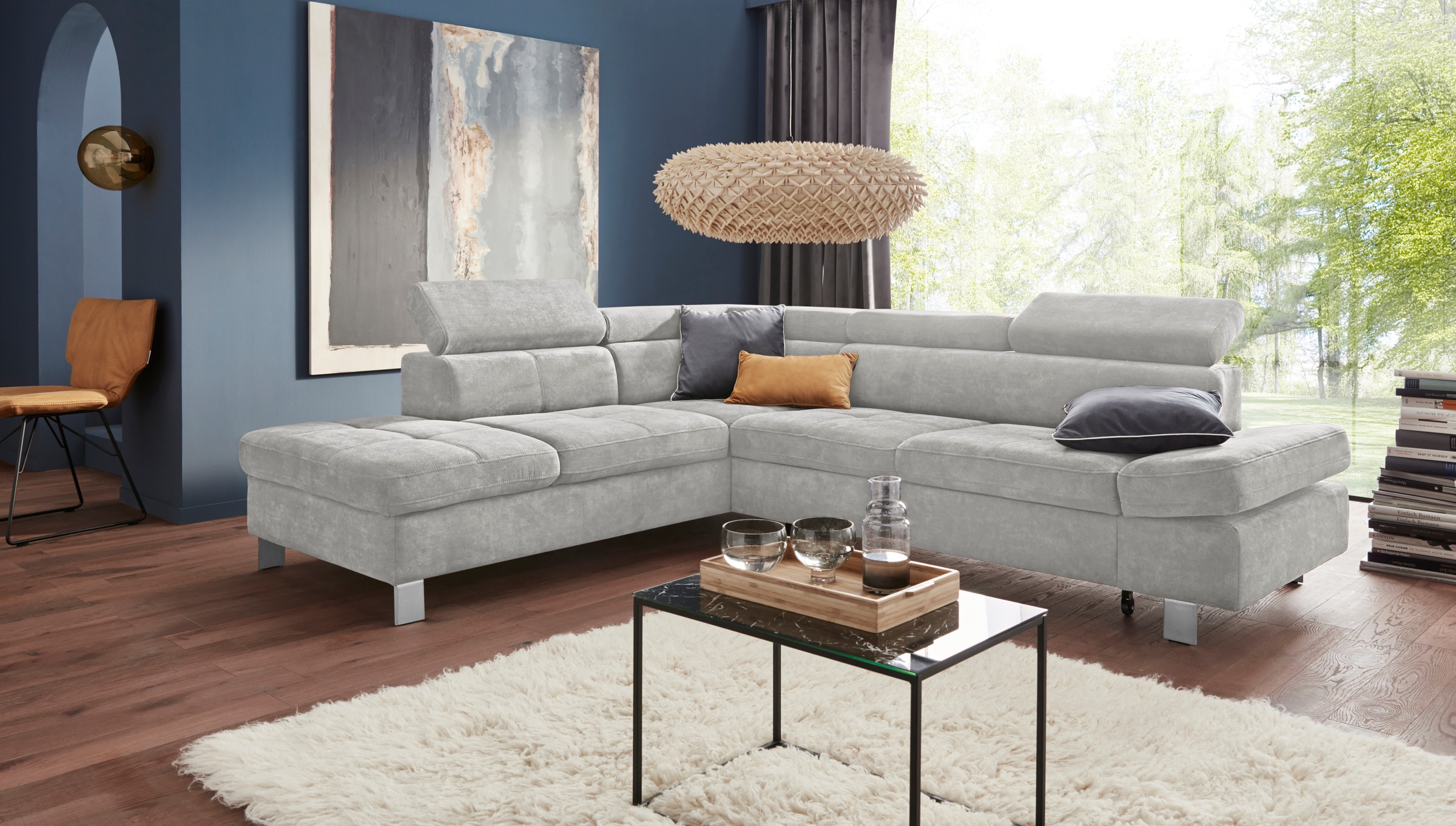 exxpo - sofa fashion Ecksofa "Fiji, L-Form", mit Kopf- bzw. Rückenverstellu günstig online kaufen