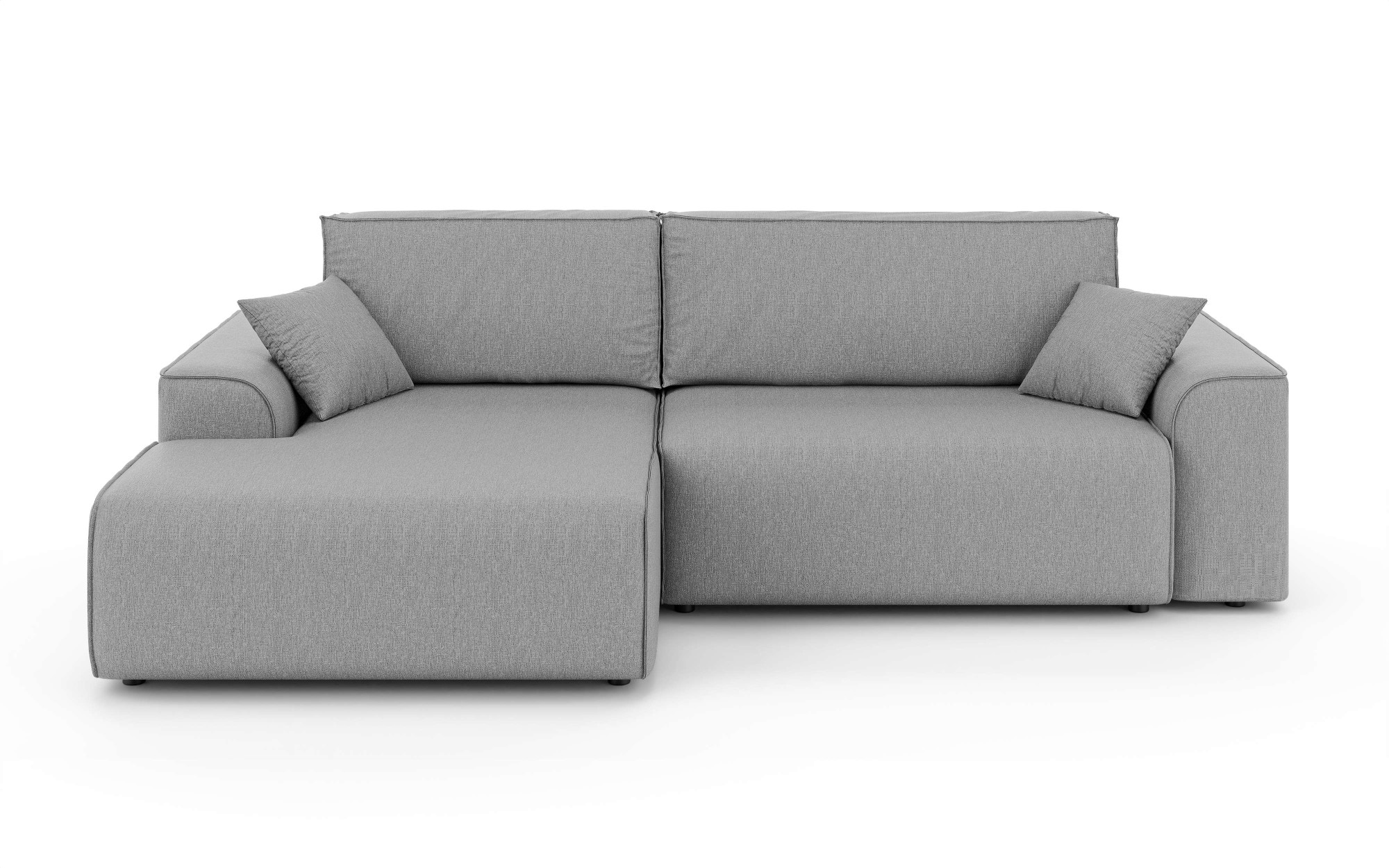 Home affaire Ecksofa »Santenay mit Bettfunktion und Bettkasten, Maße: B/T/H 266/164/90 cm«, L-Form mit Wellenfederung, Schlaffläche: 140x213 cm, auch in Cord