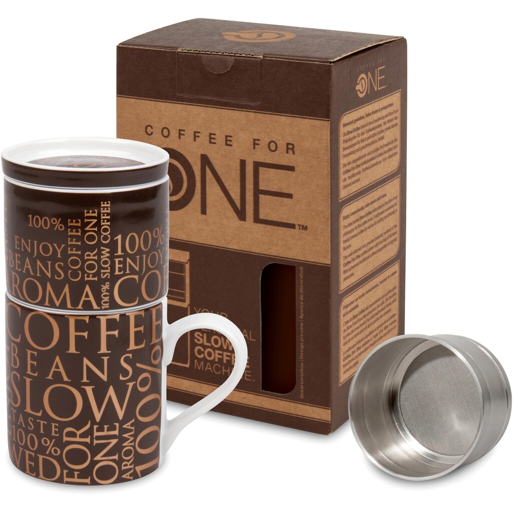 Könitz Kaffeebereiter »100% on dark brown«, Coffee for one