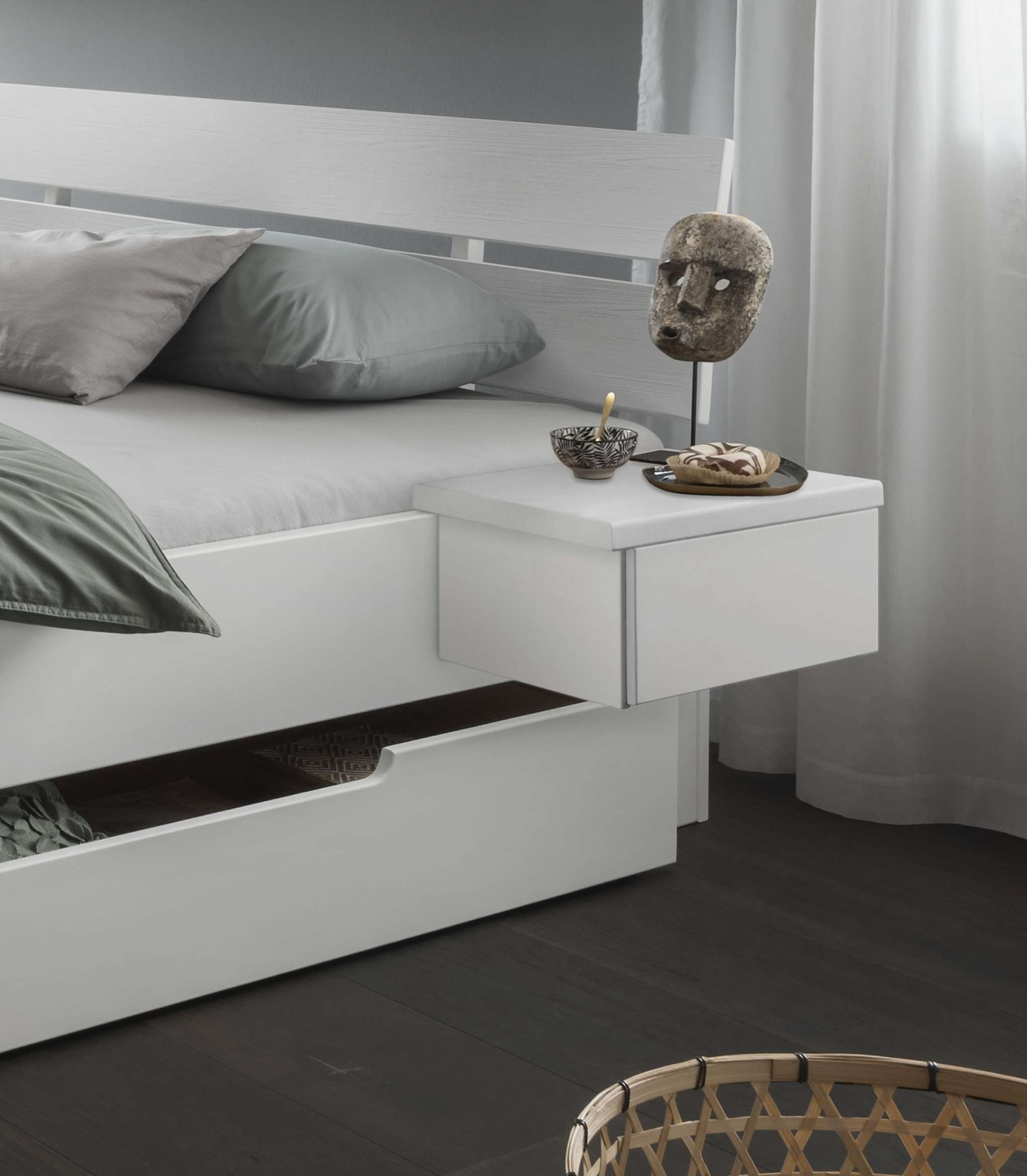 Home affaire Nachttisch "Progress Bettablage Links, Hängeschrank, Nachtkons günstig online kaufen