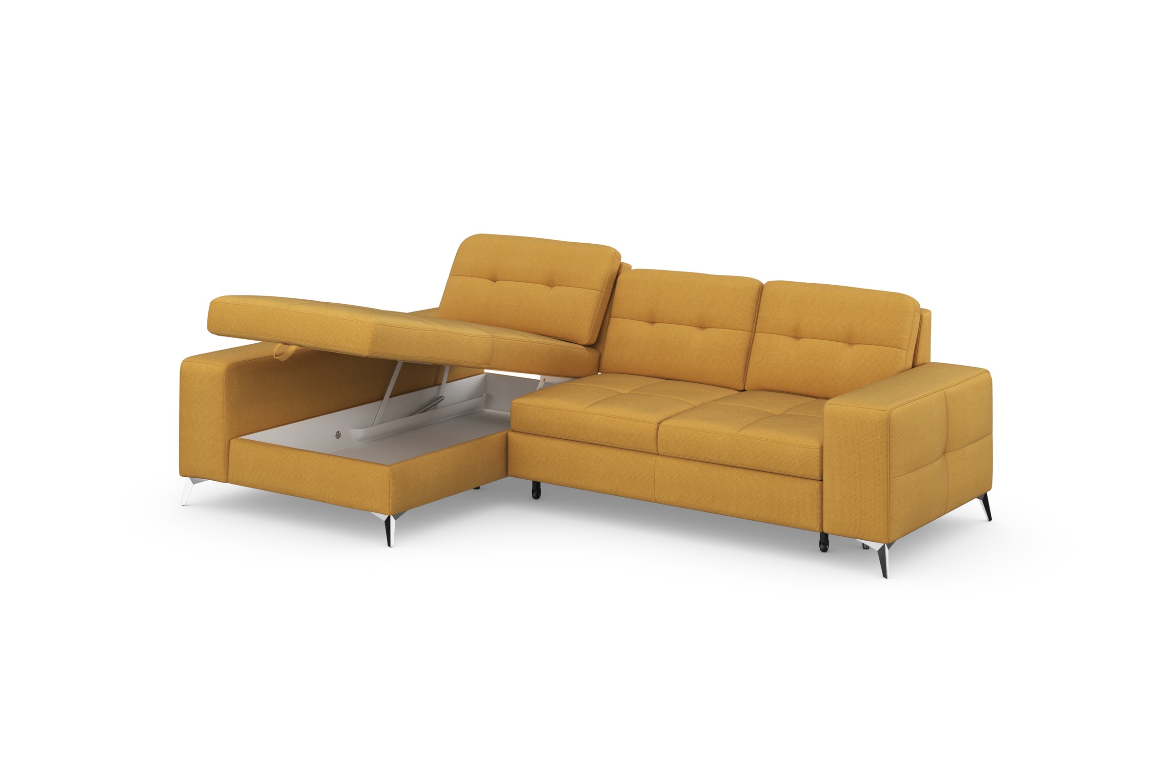 sit&more Ecksofa »Baviene L-Form«, inklusive Sitztiefenverstellung und Federkern, wahlweise Bettfunktion