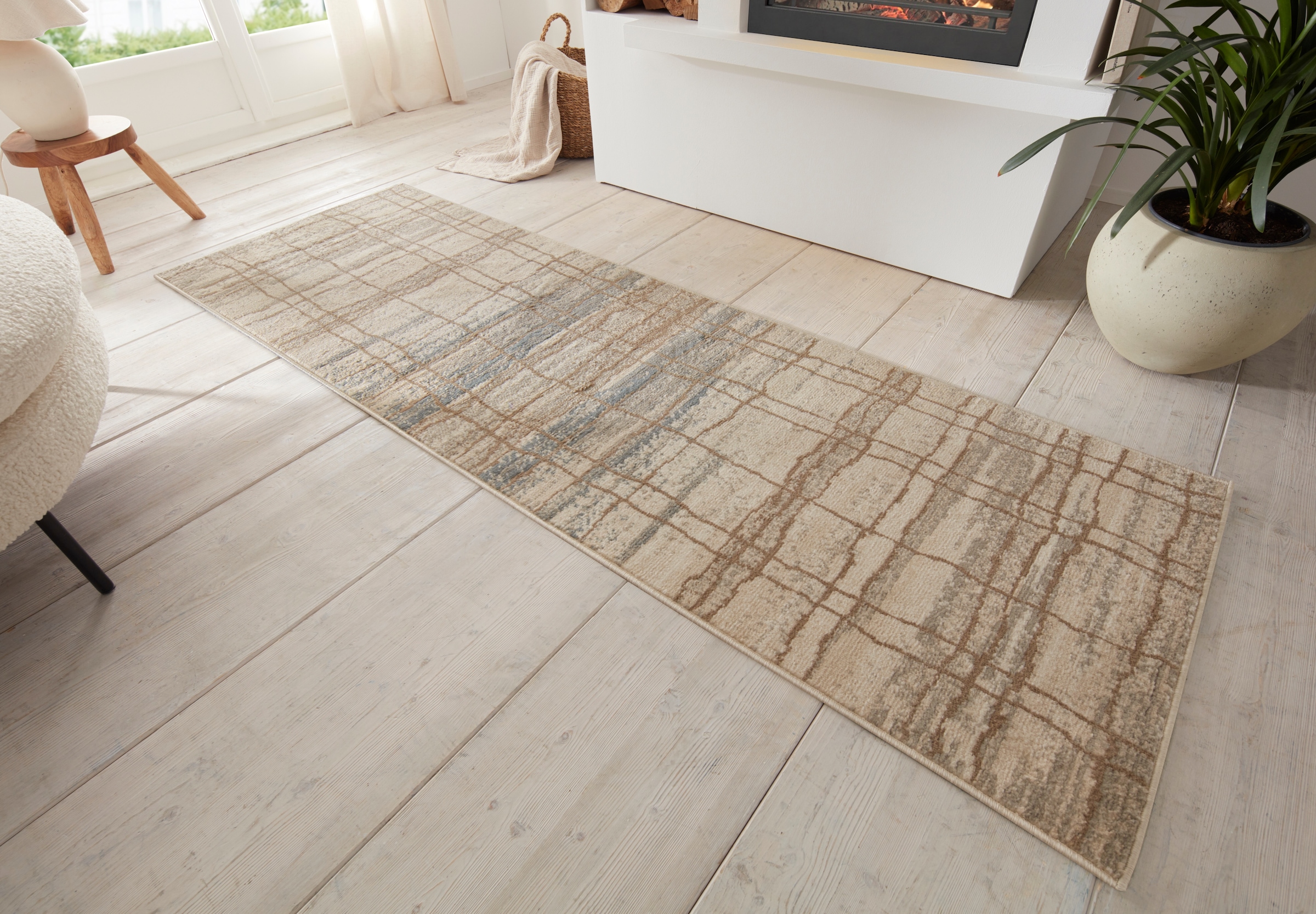 HANSE Home Teppich »Jord«, rechteckig, 8 mm Höhe, Kurzflor, Läufer, Vintage, Wohnzimmer, Schlafzimmer, Esszimmer, Flur