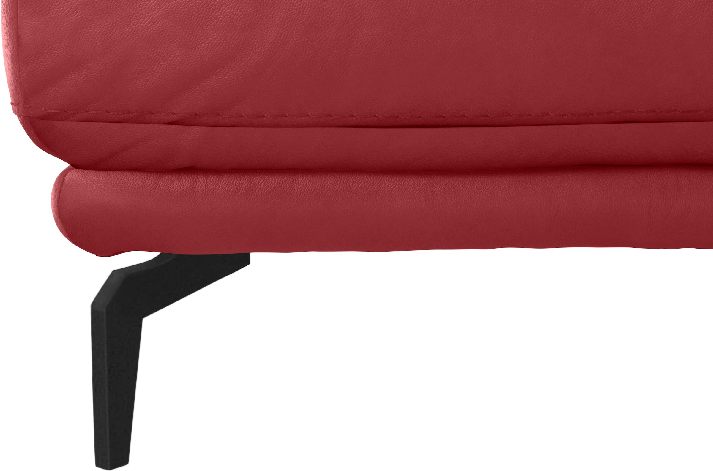 W.SCHILLIG Hocker »montanaa« mit Metallfüßen in Schwarz pulverbeschichtet, Breite 71 cm