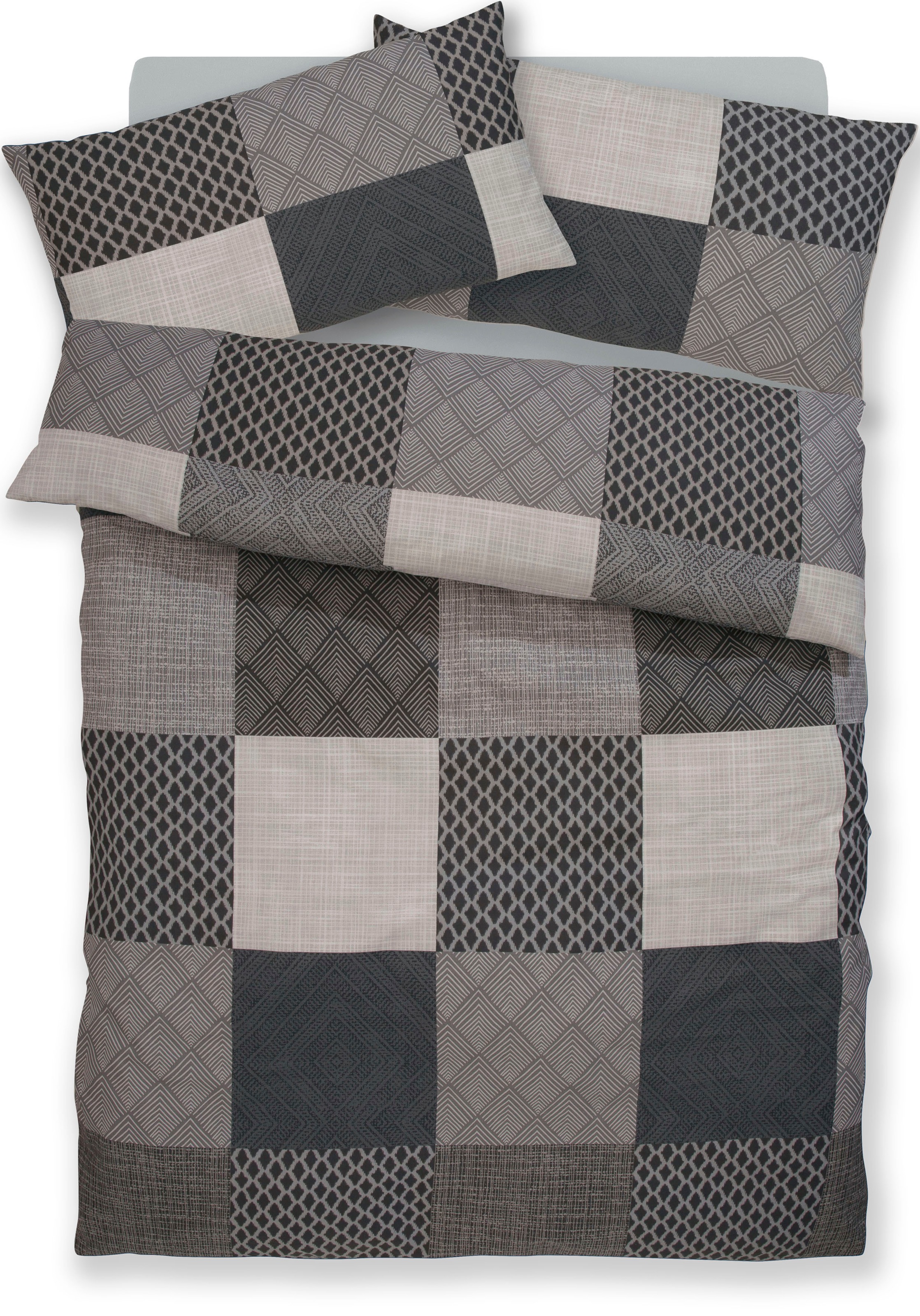 BIERBAUM Bettwäsche Ella, Renforcé, 2 teilig, in hochwertigem Renforcé, Kar günstig online kaufen