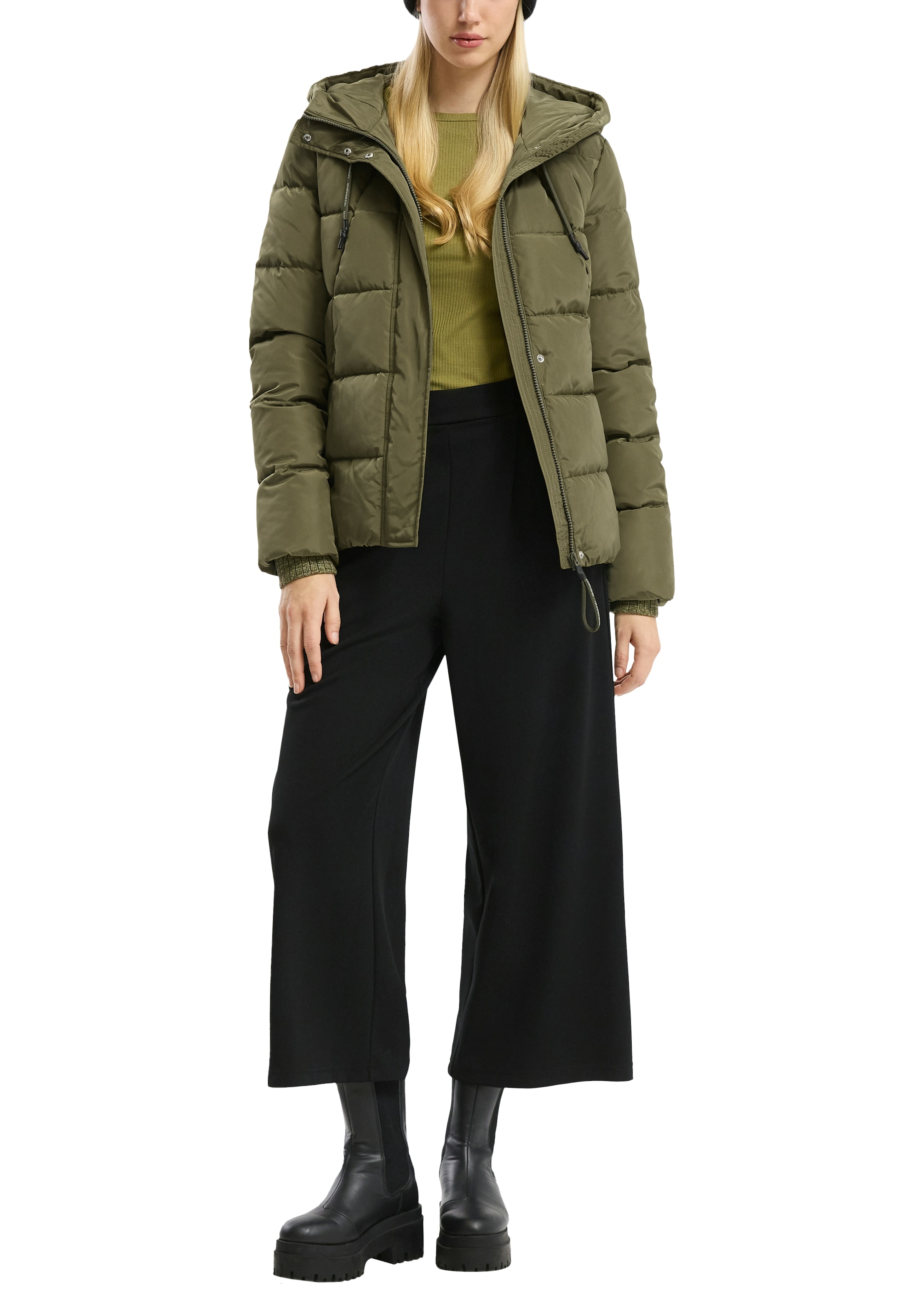 QS Steppjacke, mit Kapuze, mit Kapuze