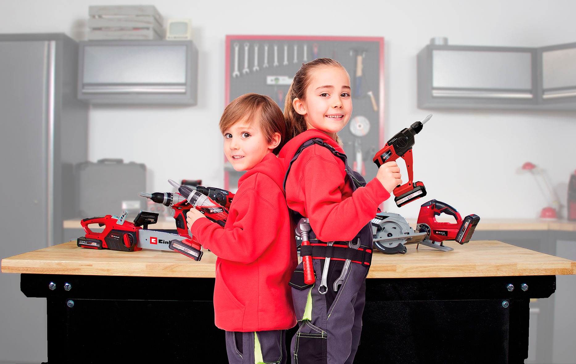 Happy People Spielwerkbank »EINHELL Kids E-Case«, (85 tlg.), mit Zubehör