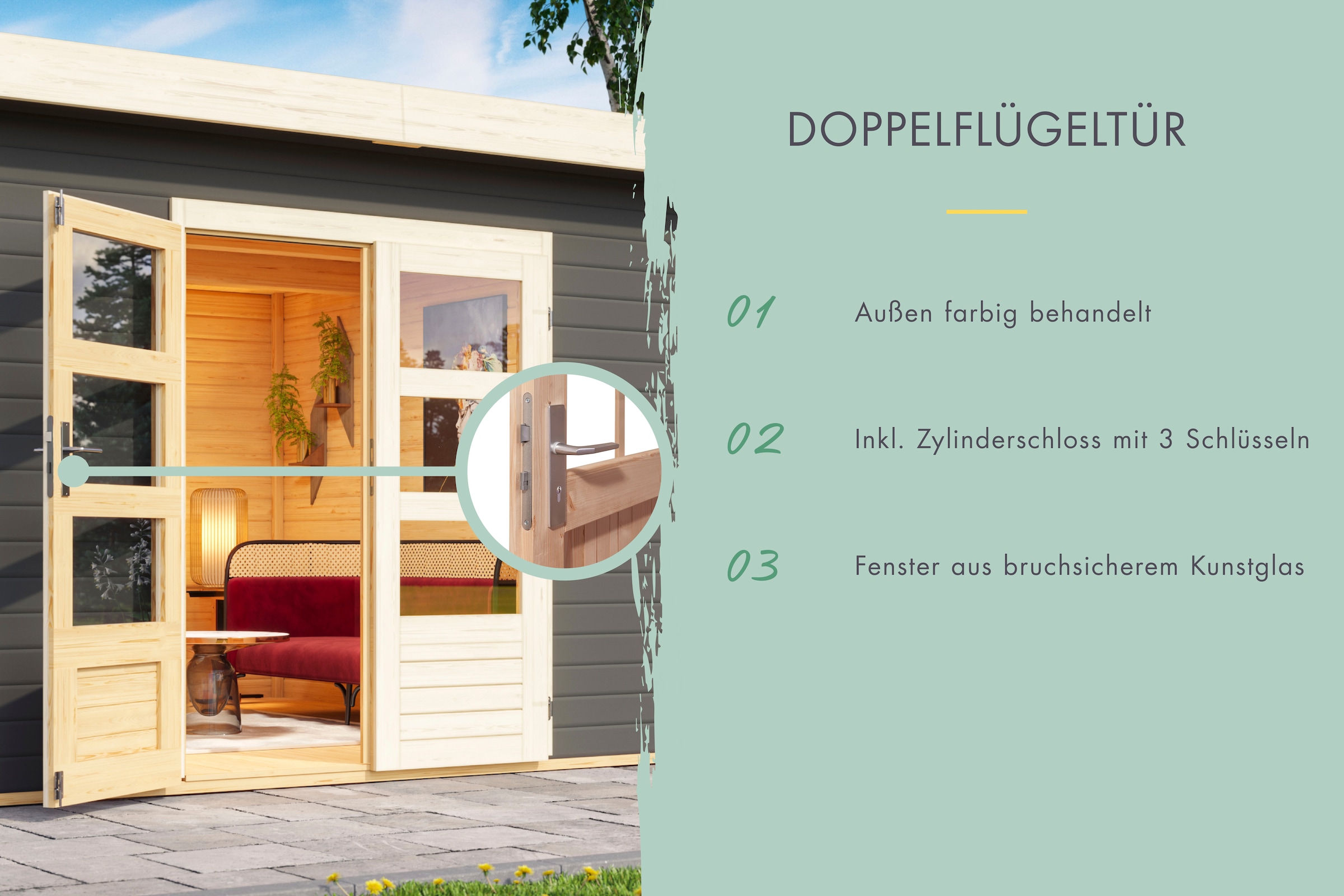 Karibu Gartenhaus »Talkau 4«