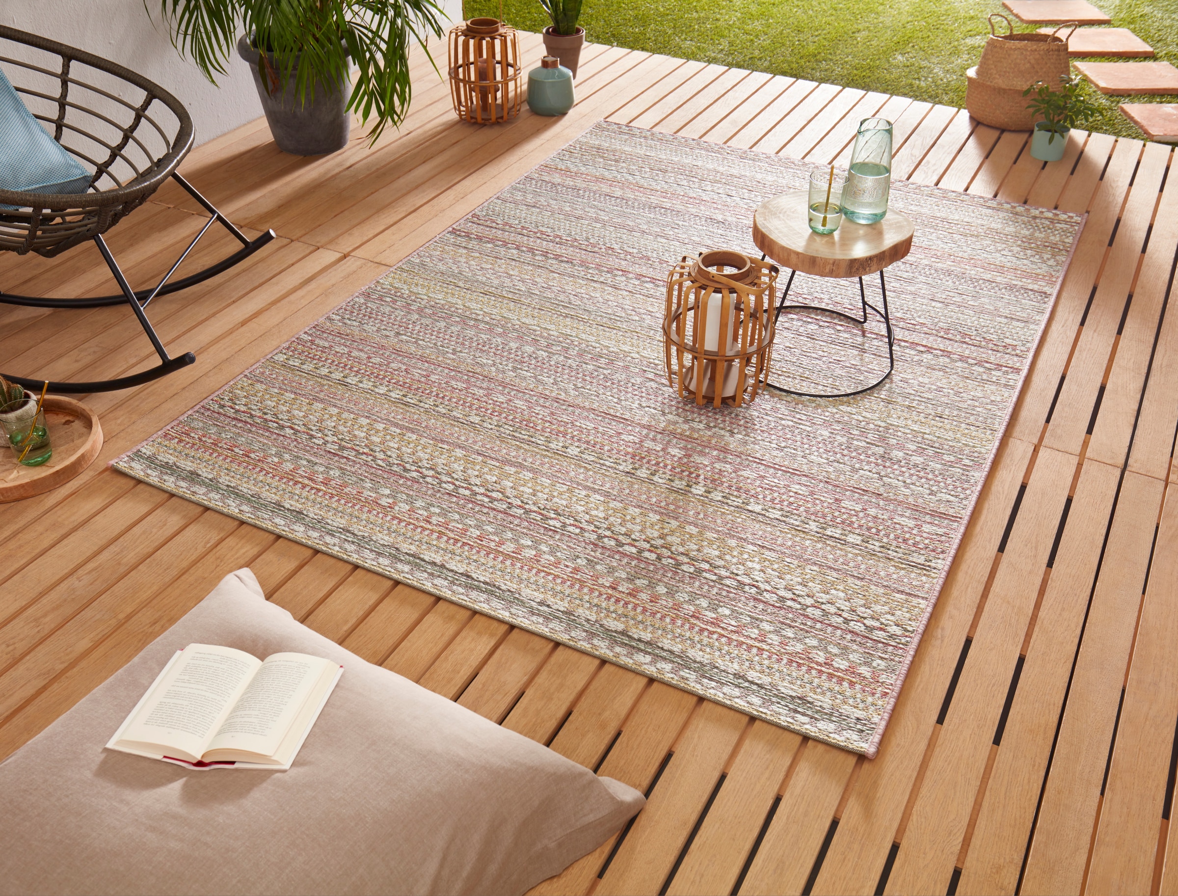 HANSE Home Teppich »Pine«, rechteckig, 7 mm Höhe, In-und Outdoor geeignet, günstig online kaufen