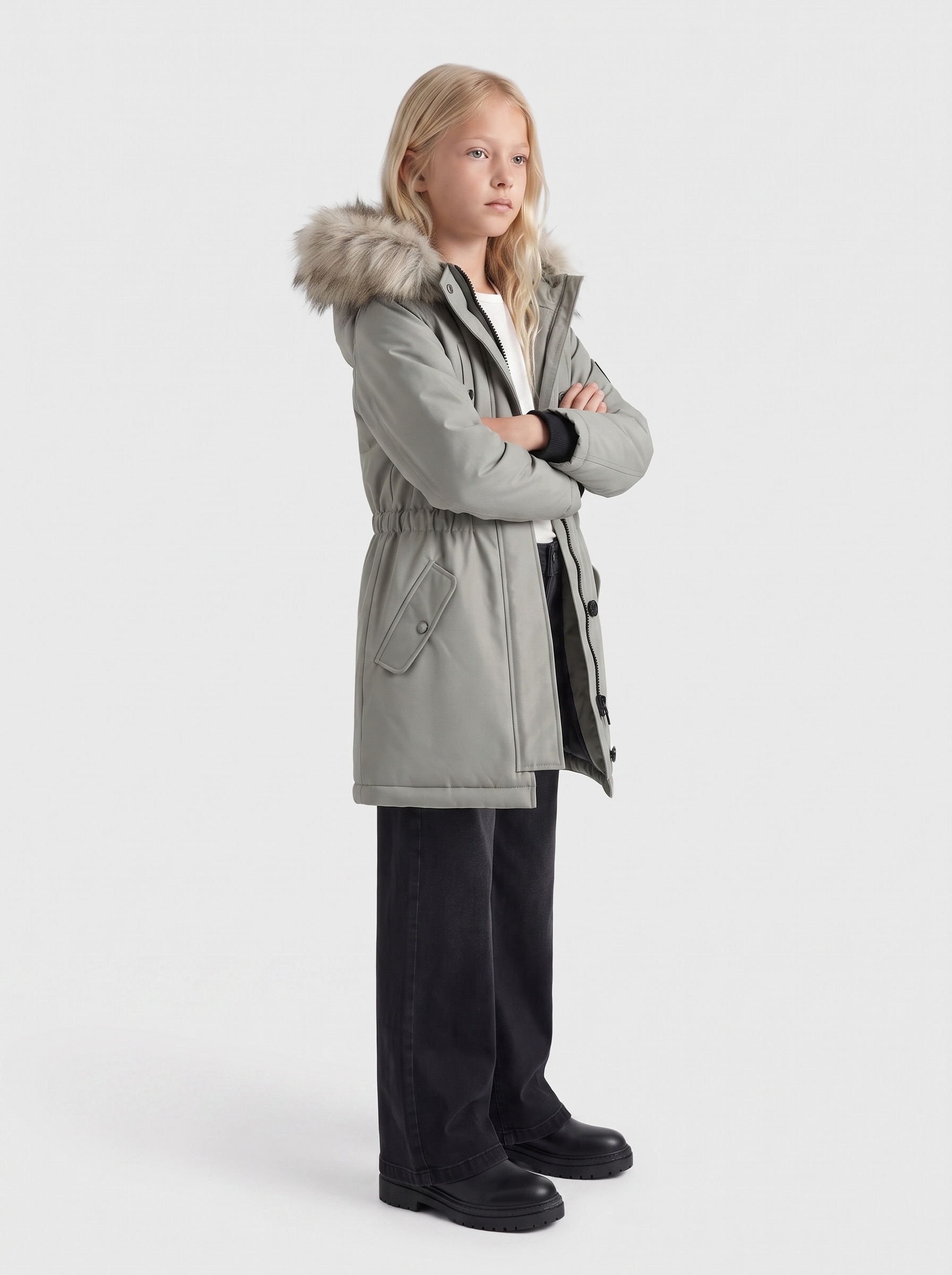 KIDS ONLY Parka »KOGIRIS FUR PARKA OTW NOOS« mit Kapuze Kunstfaser, regular fit