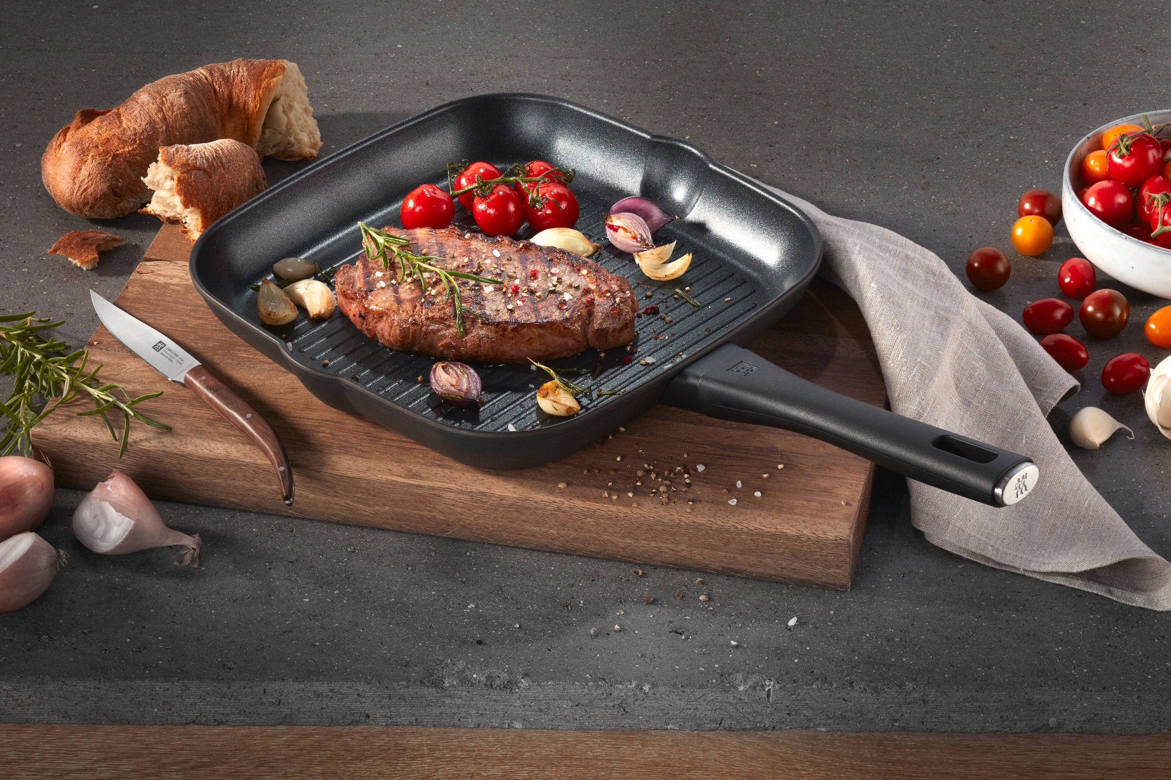 Zwilling Grillpfanne »Shine«, Aluminium, Induktion, Antihaftbeschichtung, S günstig online kaufen