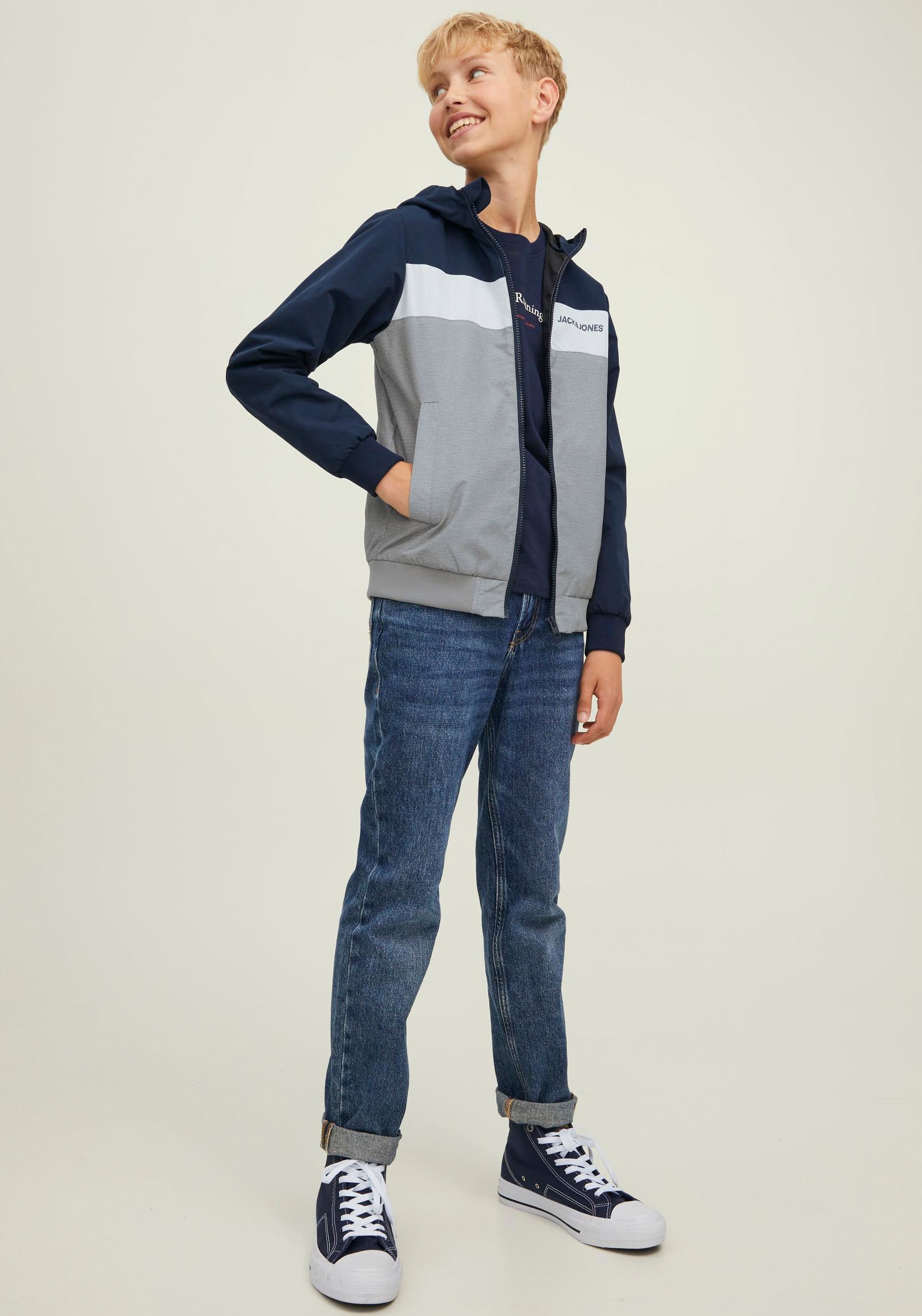 Jack & Jones Junior Outdoorjacke »JJERUSH BLOCKING HOOD«, mit Kapuze