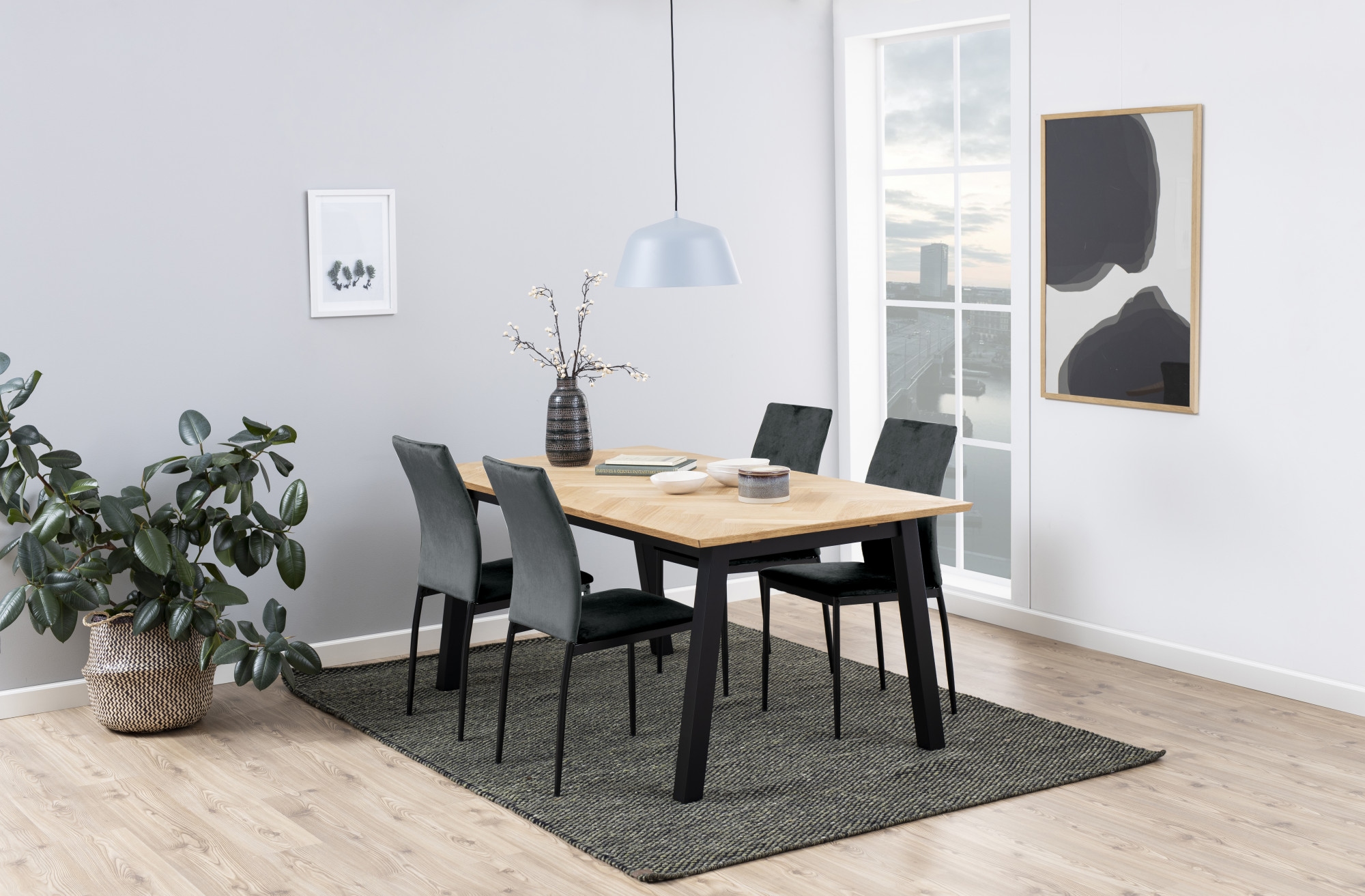 ACTONA GROUP Esszimmerstuhl »Demina«, (Set), 4 St., in Samtvelours oder Kunstleder