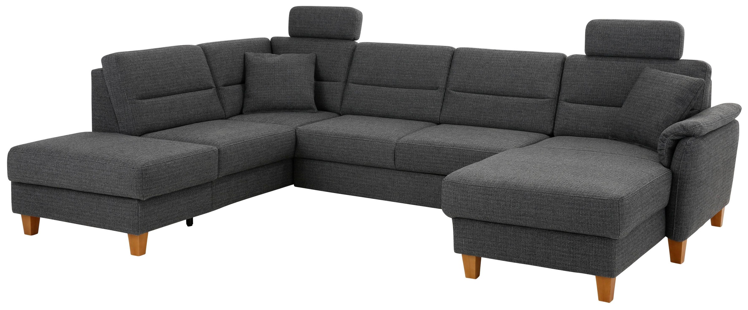 Home affaire Wohnlandschaft »Palmera U-Form, B: 308 cm« optional Bettfunkti günstig online kaufen