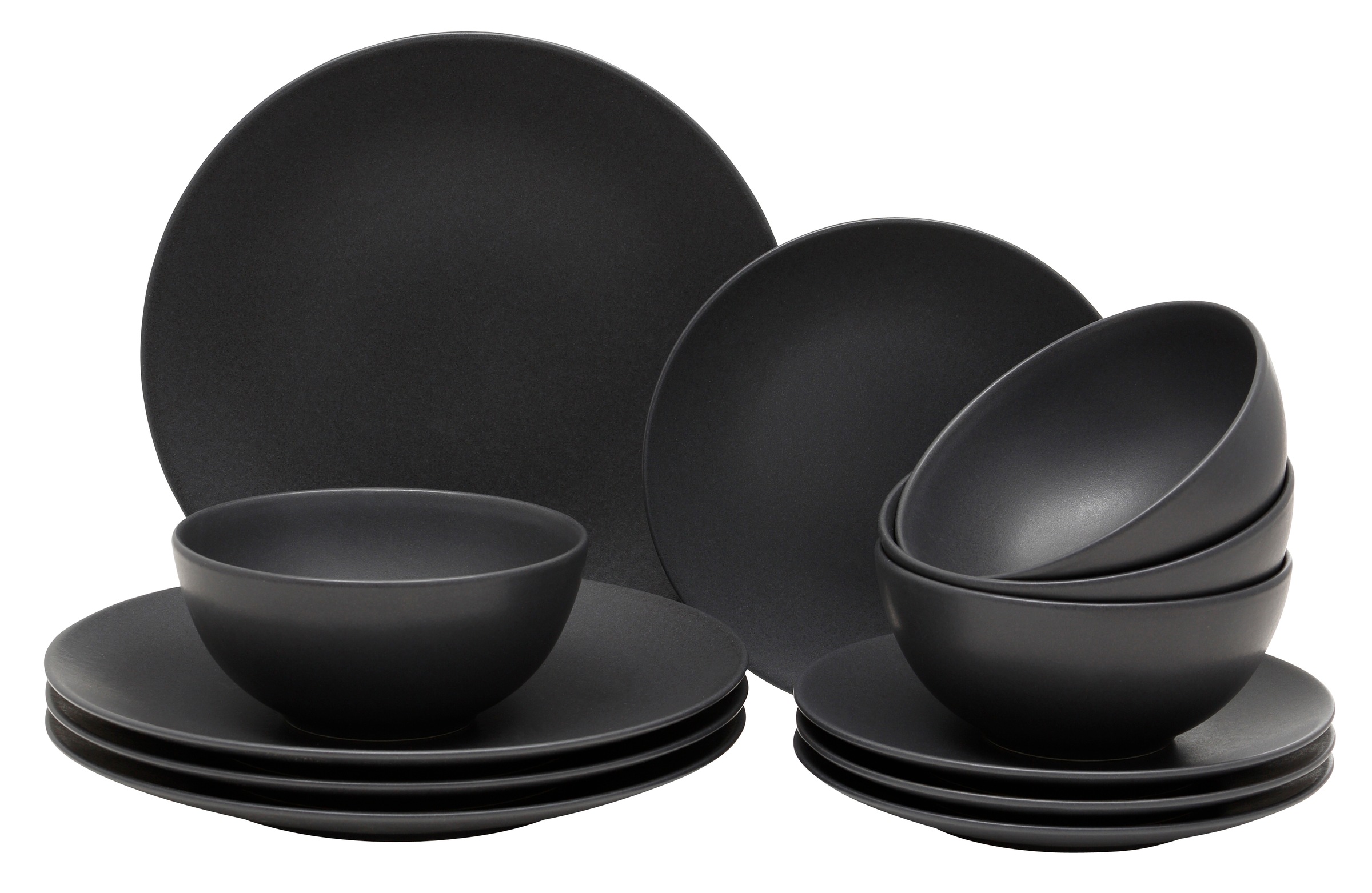 my home Tafelservice »Geschirr-Set Gustaf«, (Set, 12 tlg., je 4 Speise-, Ø günstig online kaufen