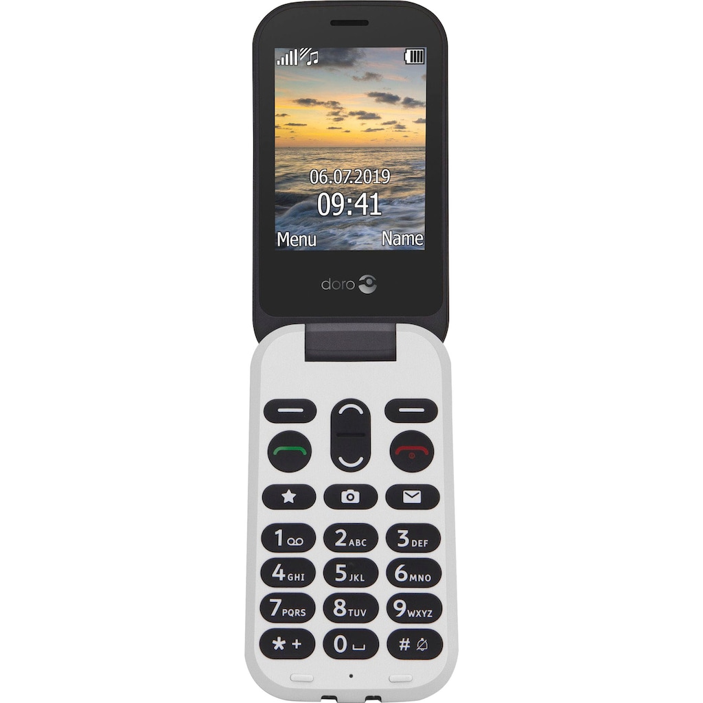 Doro Handy »6060«, schwarz, 7,11 cm/2,8 Zoll, 3 MP Kamera