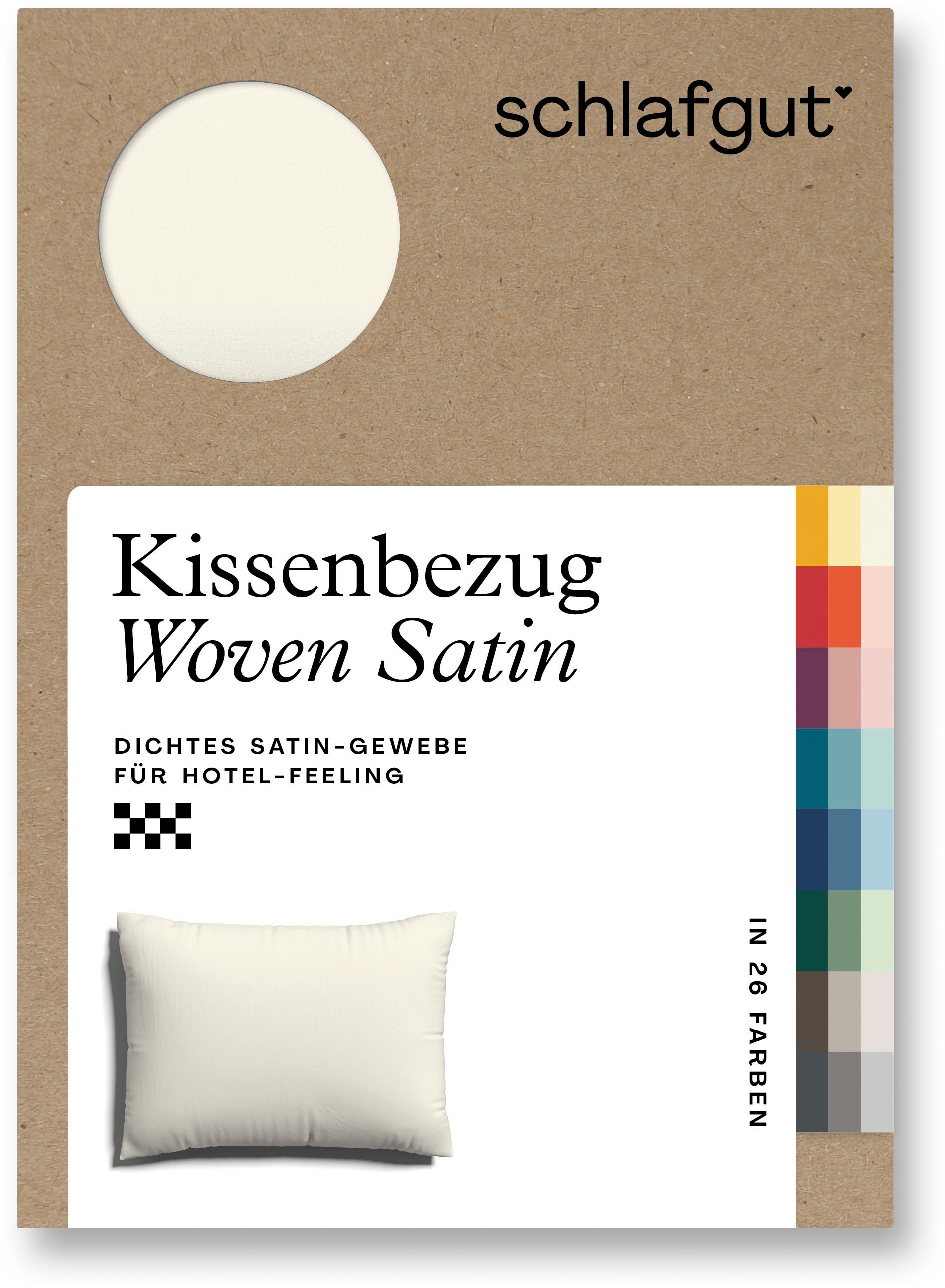 Schlafgut Kissenbezug »Woven Satin aus Mako-Baumwolle, langlebig, pflegelei günstig online kaufen