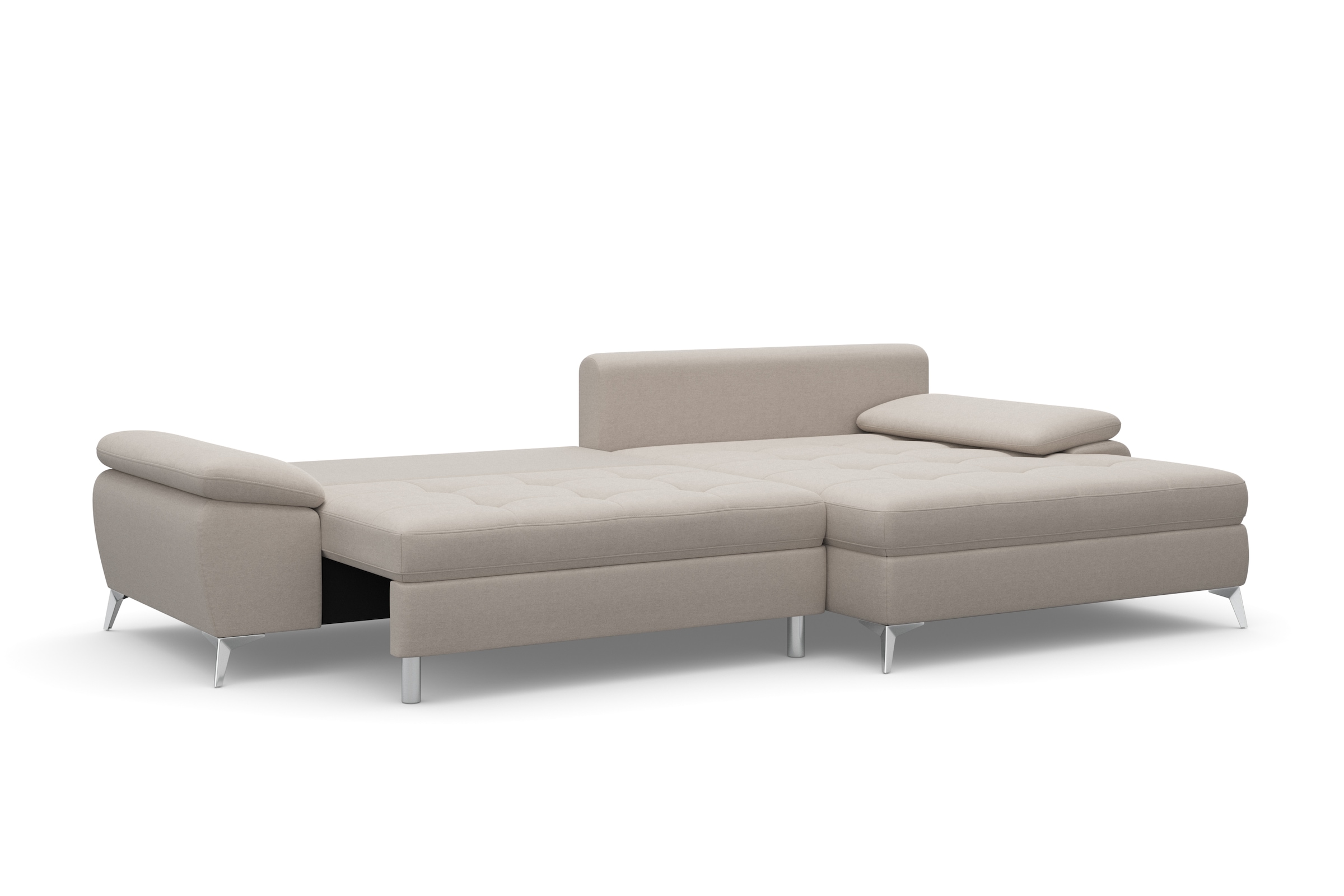 sit&more Ecksofa »Latigo L-Form«, mit Mega-Recamiere, wahlweise mit Bettfunktion und Bettkasten