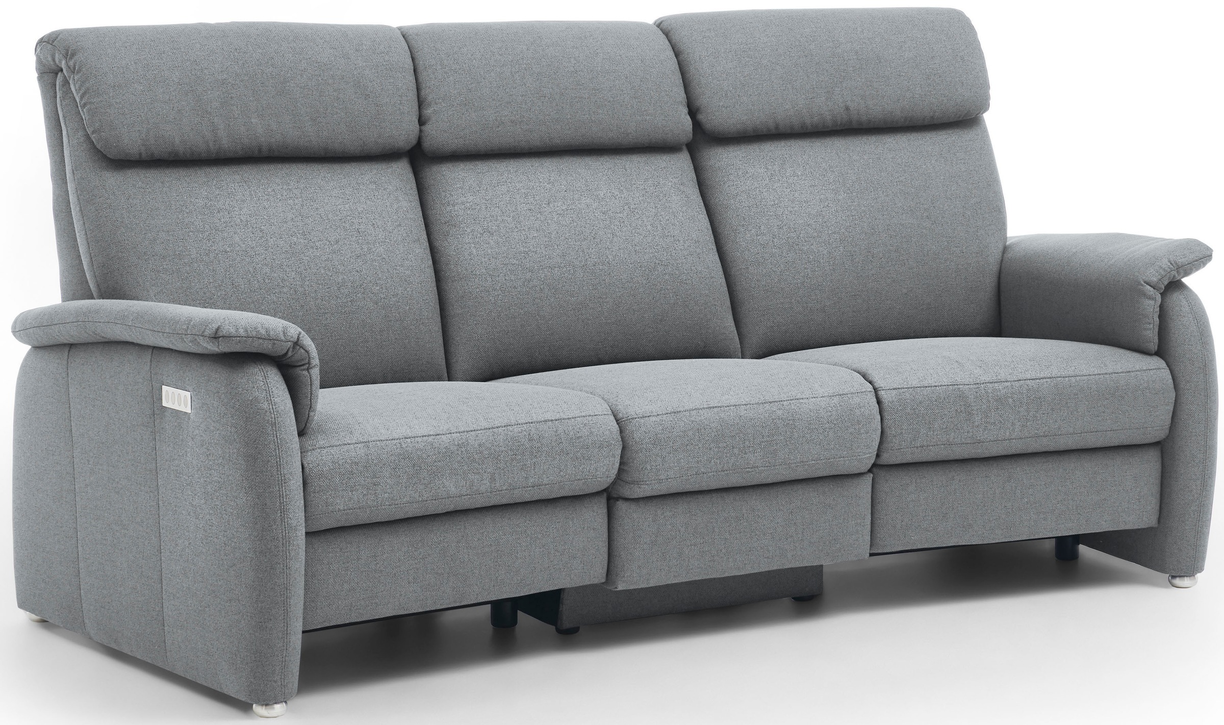 Home affaire 3-Sitzer »Turin mit Steckdose und USB-Port auch in Easy care-Bezug«, 2 x vollmotorische Relaxfunktion, herunterklappbarer Tisch