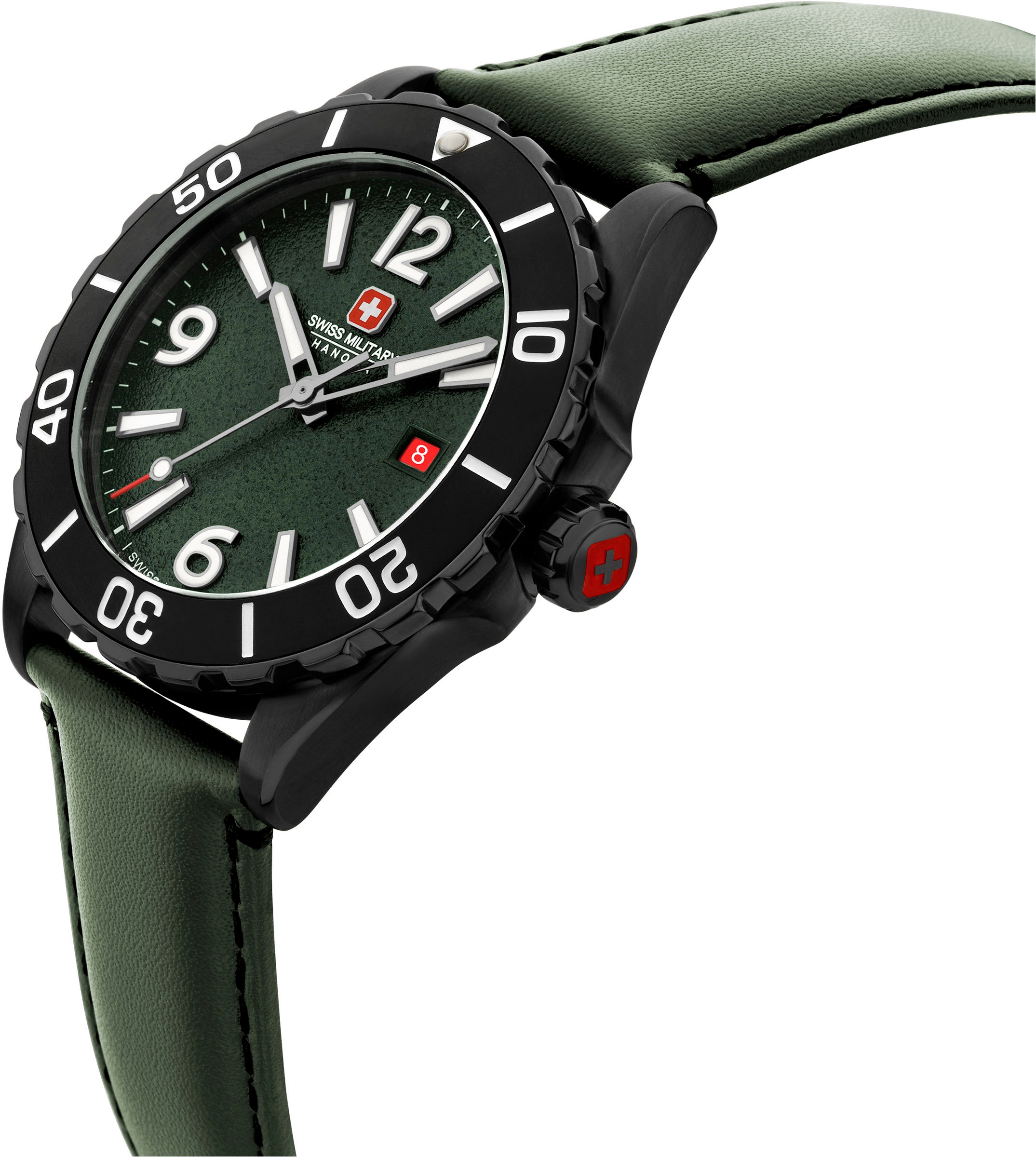 Swiss Military Hanowa Quarzuhr »CARBON PEAK, SMWGB0000251«, Armbanduhr, Herrenuhr, Swiss Made, Datum, Saphirglas