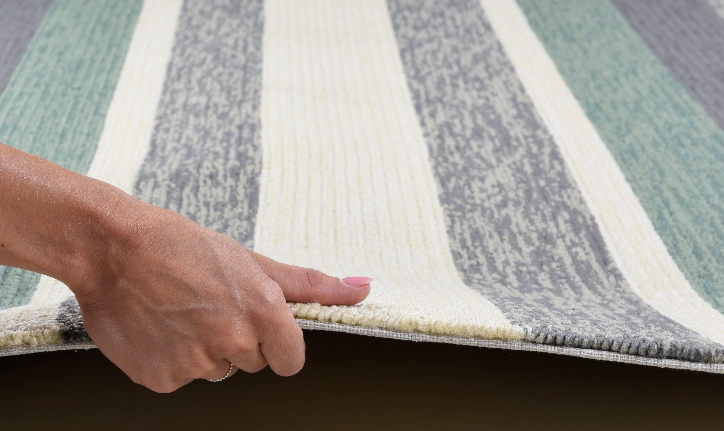 Gino Falcone Teppich »Rosetta-Stripes«, rechteckig, 20 mm Höhe, In- und Outdoor geeignet, Wohnzimmer