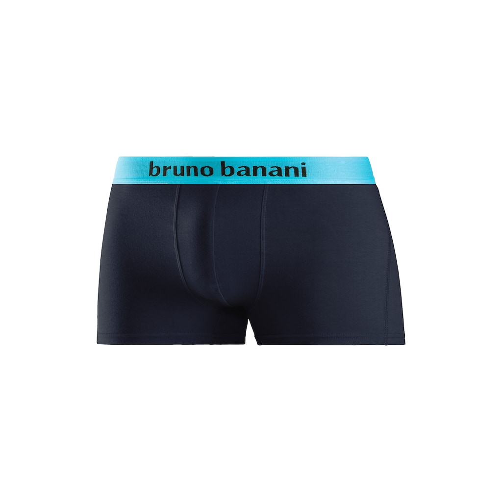 Bruno Banani Boxer, (Packung, 4 St.), mit farbigen Marken-Schriftzug am Bündchen