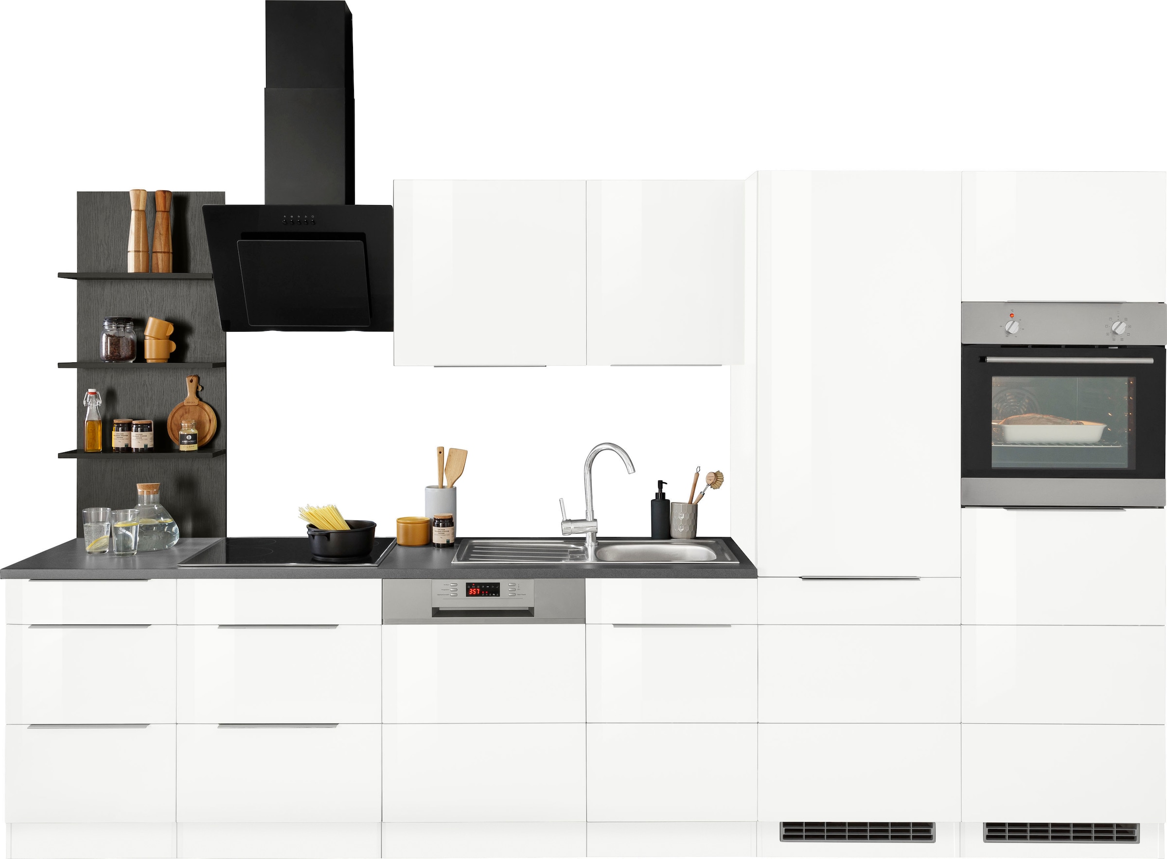 KOCHSTATION Küchenzeile »KS-Brindisi Breite 340 cm«, wahlweise mit E-Geräte günstig online kaufen