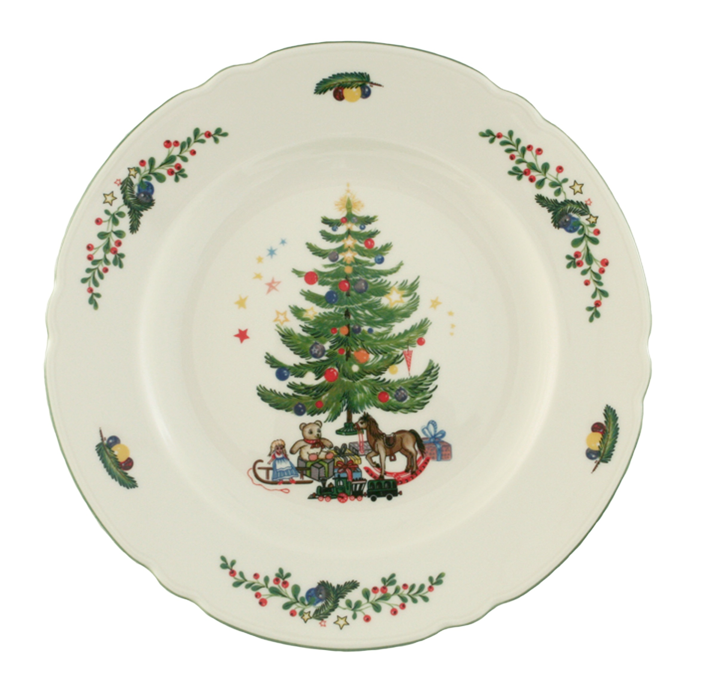 Seltmann Weiden Tafelservice »Teller Set, Geschirr-Set Marie-Luise Weihnachten, Advent«, (Set, 12 tlg.), Teller-Set, Suppenteller Made in Germany, 12 Teile, für 6 Personen