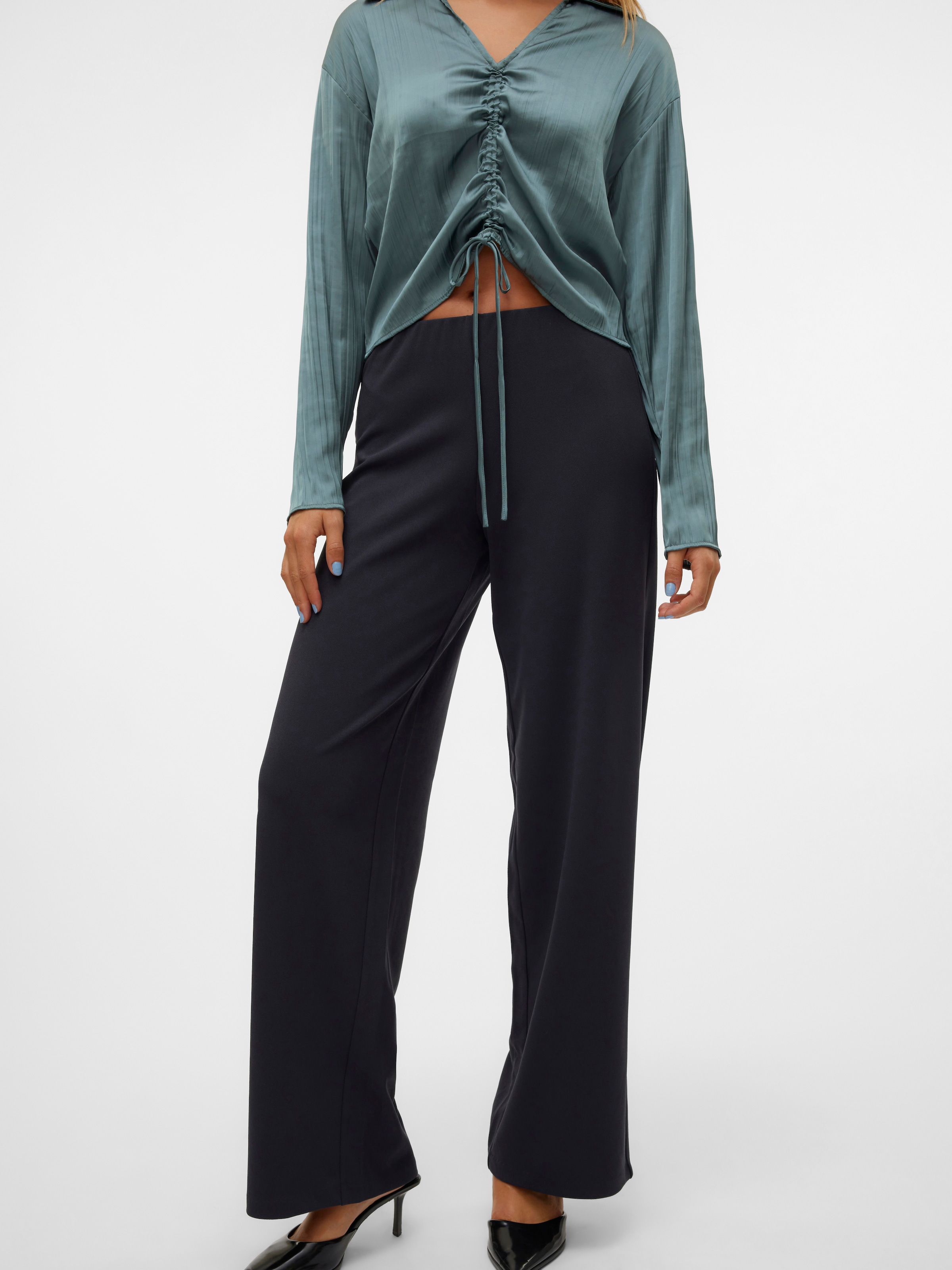 Vero Moda Schlupfhose »VMBERLIN ZAMIRA MW WIDE PANT NOOS«, Sommerhose