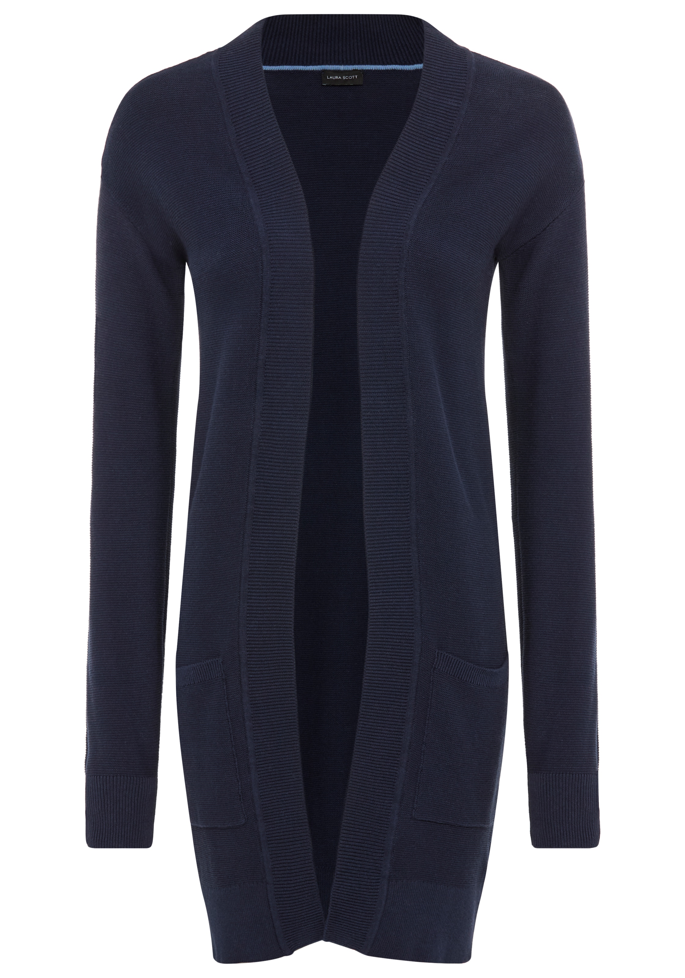 Laura Scott Strickjacke Feinstrick - perfekt für den Übergang im Ottoman Ripp mit Taschen