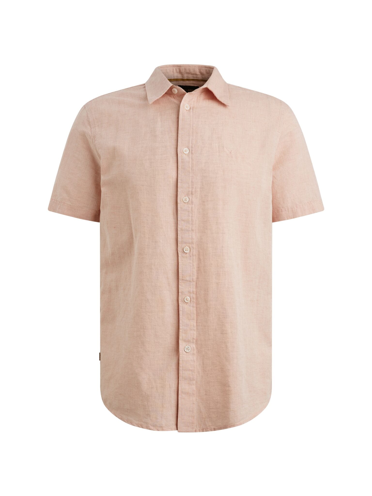 PME LEGEND Kurzarmhemd »Short Sleeve Shirt 2 tone Cotton/Linen« mit Kent Kragen