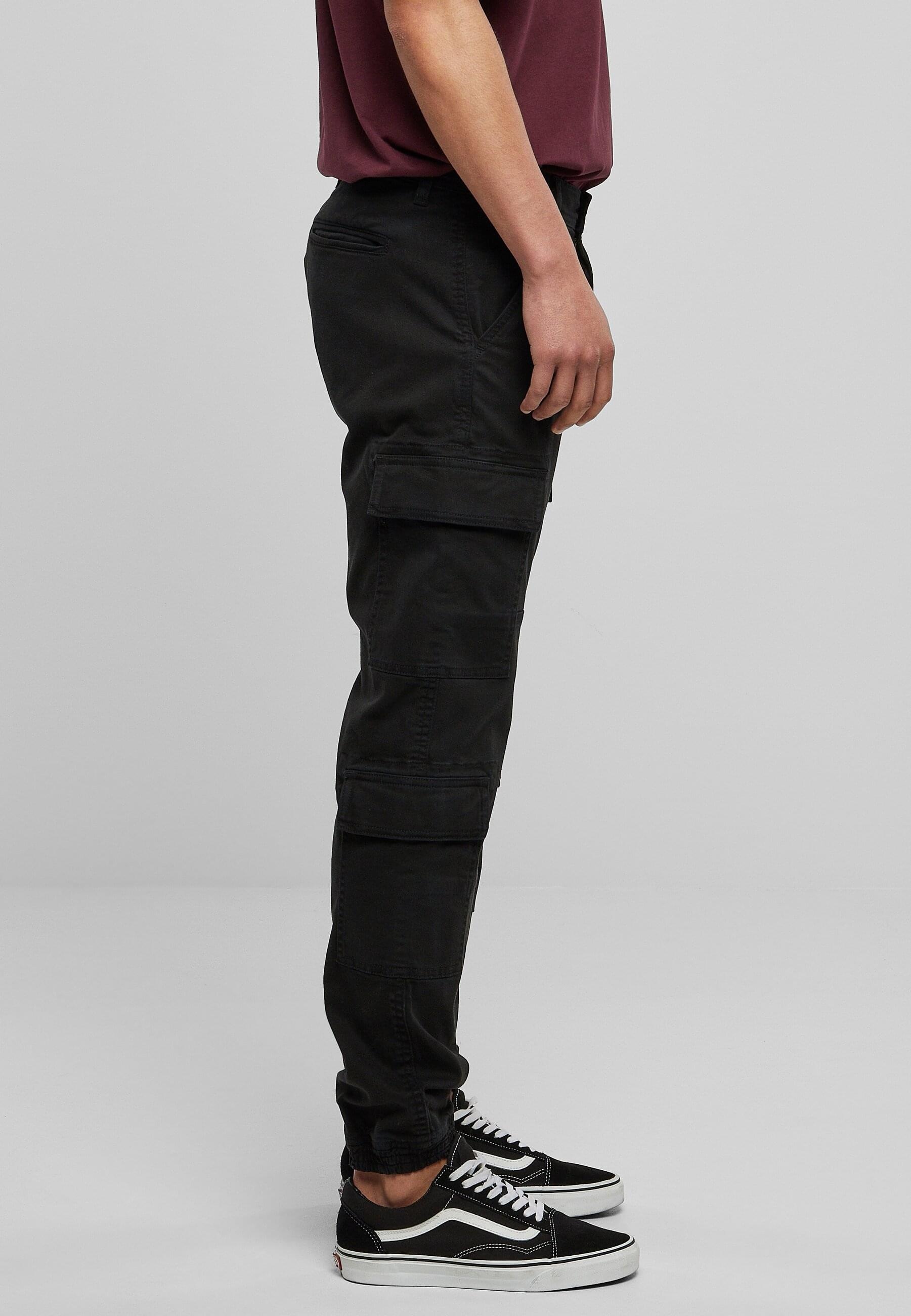 URBAN CLASSICS Stoffhose »Urban Classics Herren Double Cargo Twill Jogging Pants«