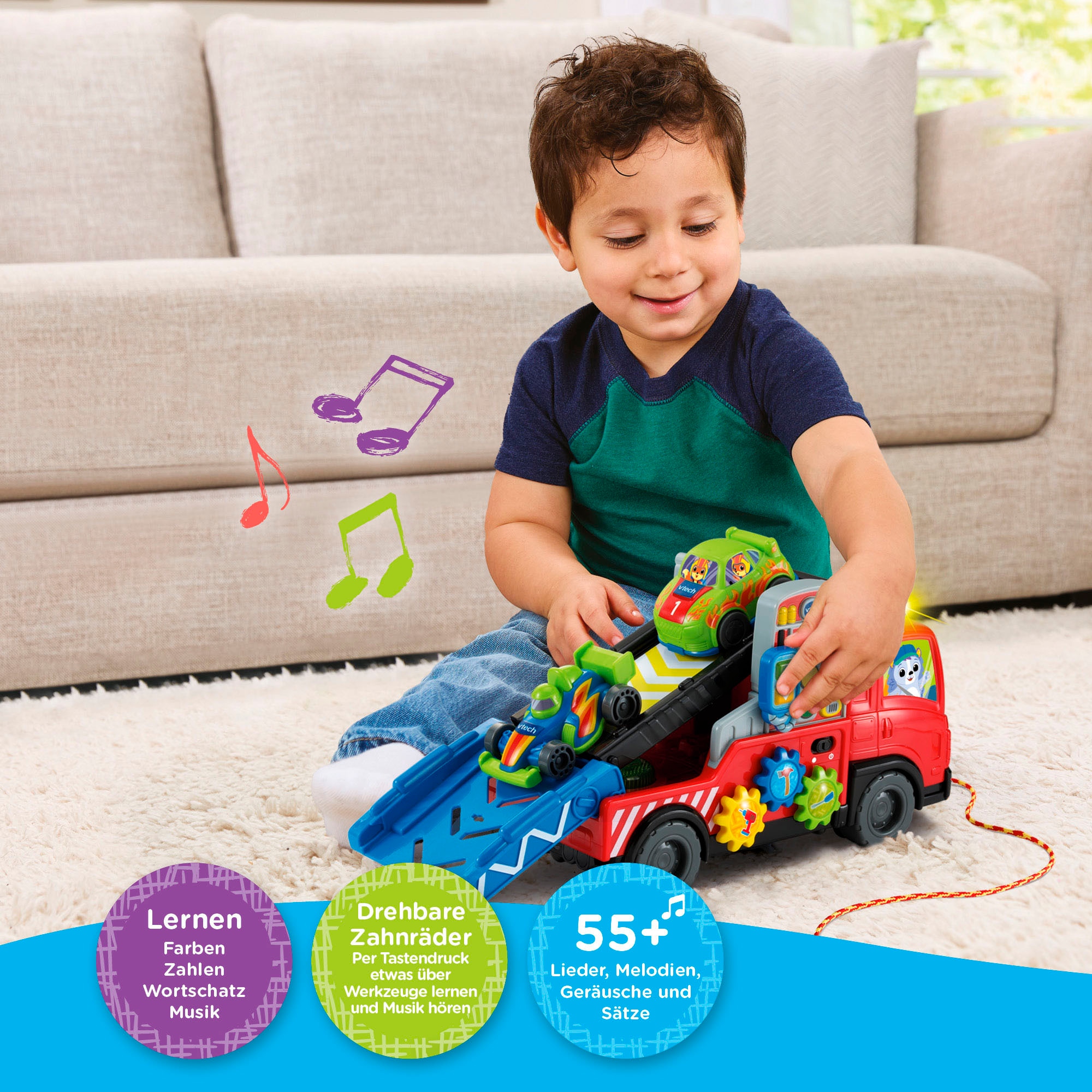 Vtech® Spielzeug-Transporter »Babys Autotransporter« mit Licht und Sound