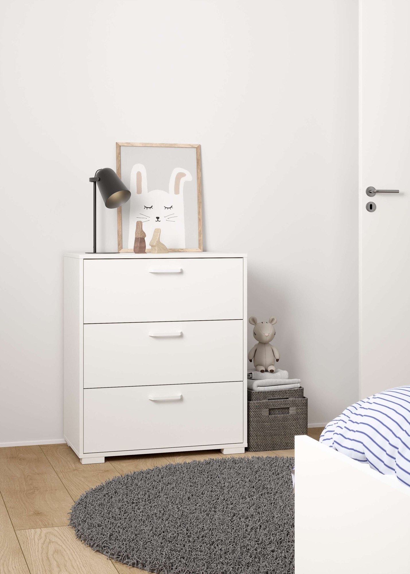 Home affaire Schubkastenkommode »Sofia« minimalistisches, modernes Design, Breite 70,2 cm