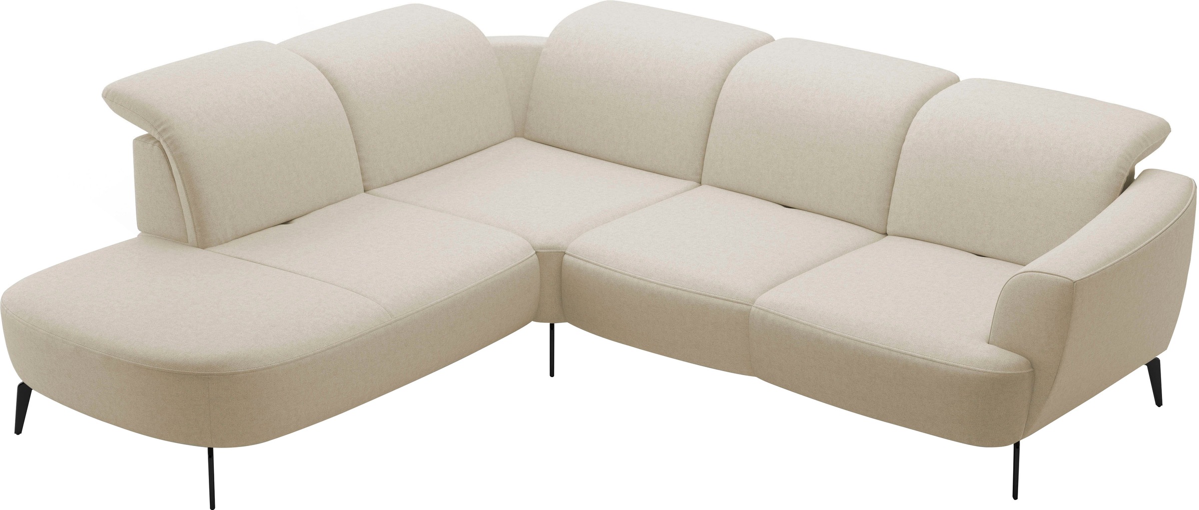 sit&more Ecksofa »Zoe«, ink.Sitztiefenverstellung, wahlweise mit Kopfteilverstellung