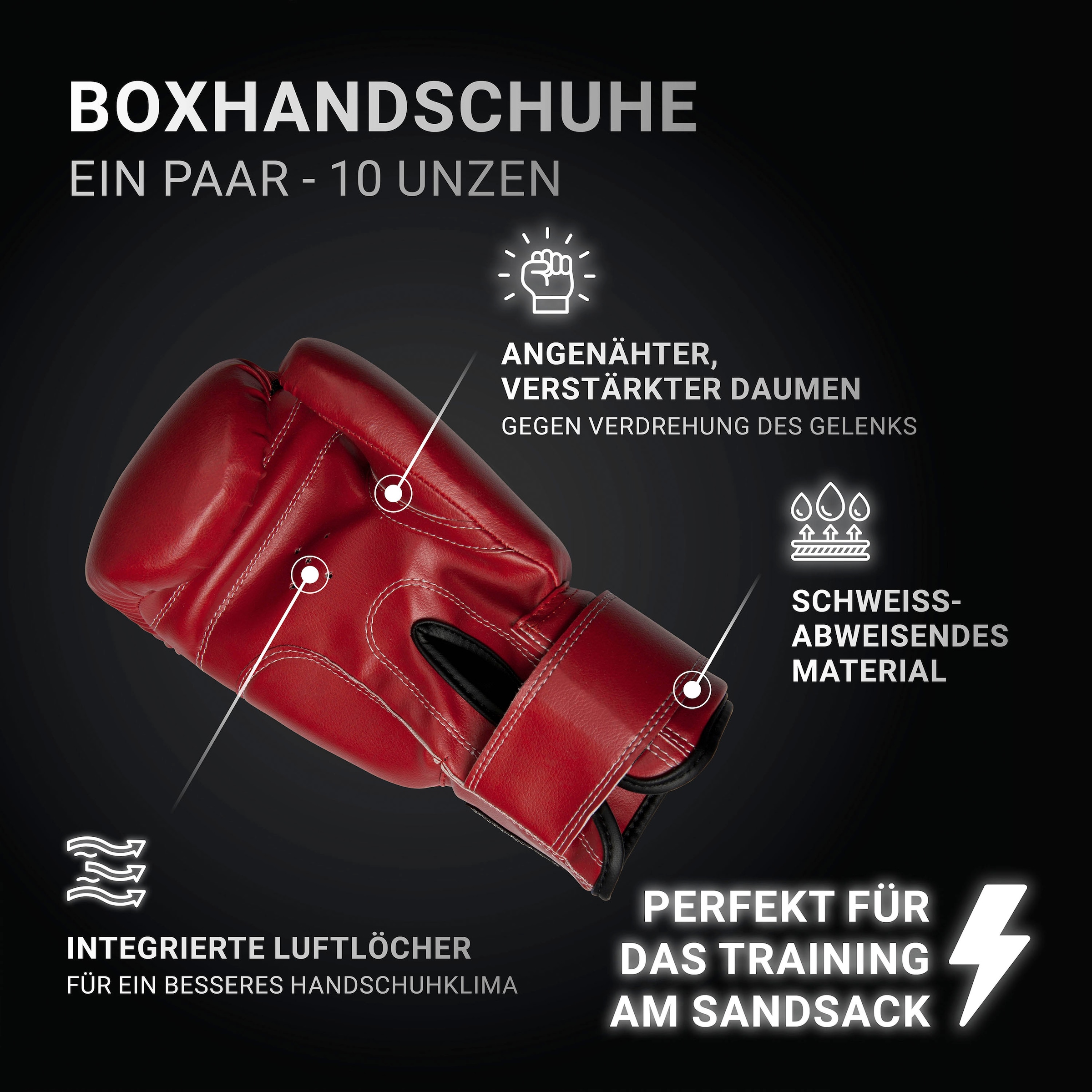 bestellen im Trainings-DVD-mit »Fit«, Hammer Online-Shop Boxsack Boxhandschuhen) mit (Set,