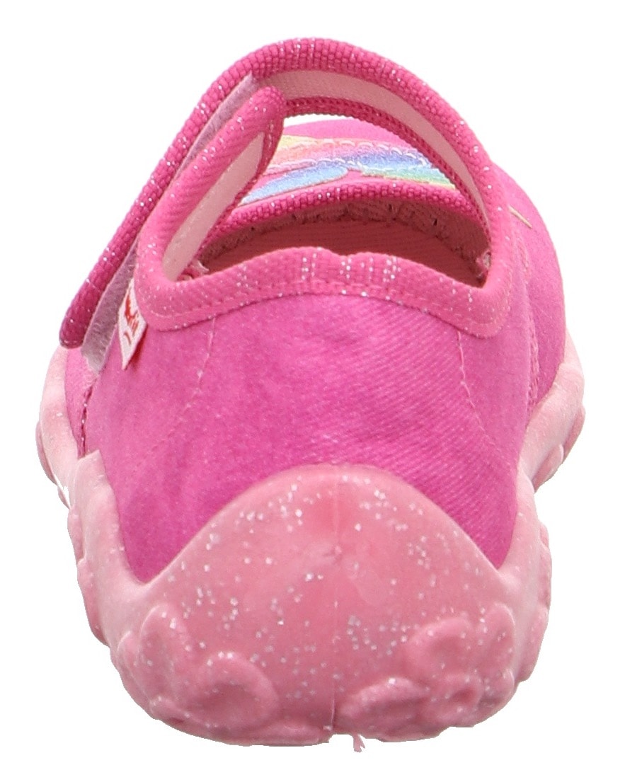 Superfit Hausschuh »BONNY WMS: Mittel«, Halbschuh, Ballerina, Klettschuh in Ballerina-Form