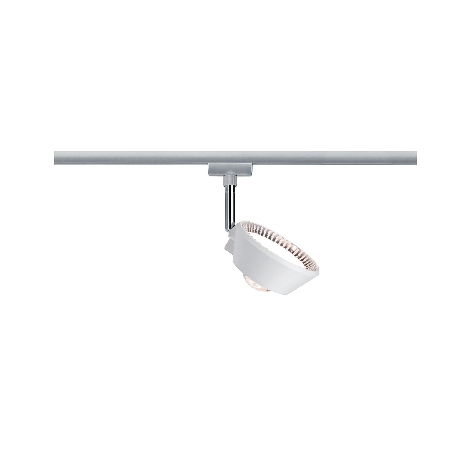 Paulmann Schienensystem-Leuchten »URail Schienenspot Sabik Einzelspot 2700K 230V Weiß matt, Chrom matt«, dimmbar 800lm/390lm 9W